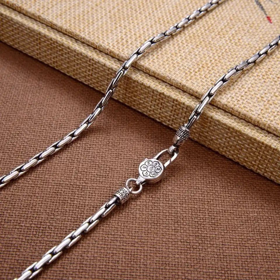 Other 3m Wide Vintage Thai Silver Necklace Size ONE SIZE - 4 Thumbnail