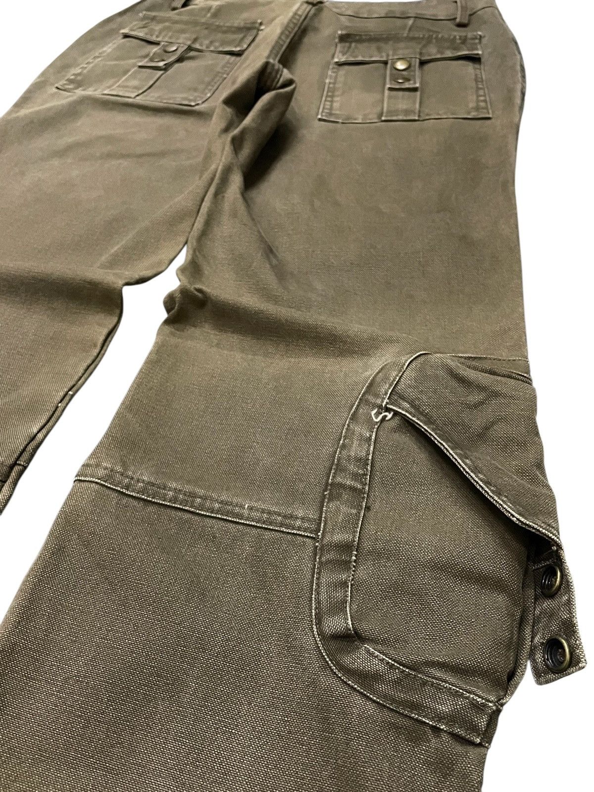 5351 POUR LES HOMMES × Le Grande Bleu (L.G.B.) Identity Japan gasmask 3D Pocket Faded Brown Pants Size US 28 / EU 44 - 14 Thumbnail