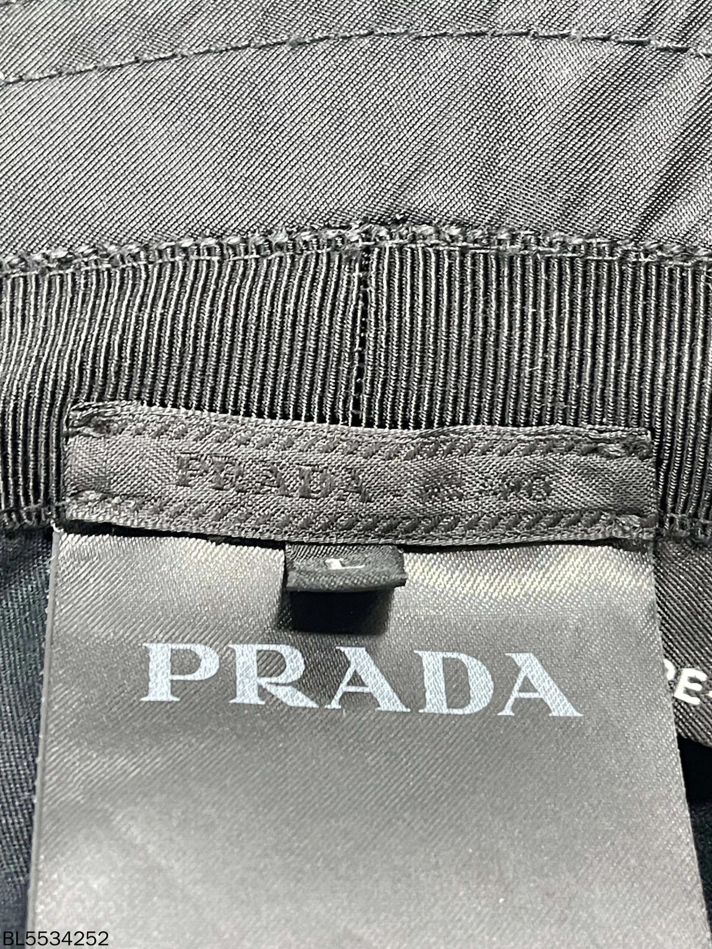 Prada PRADA Triangle Logo Nylon Fisherman Hat Black L Size ONE SIZE - 7 Thumbnail