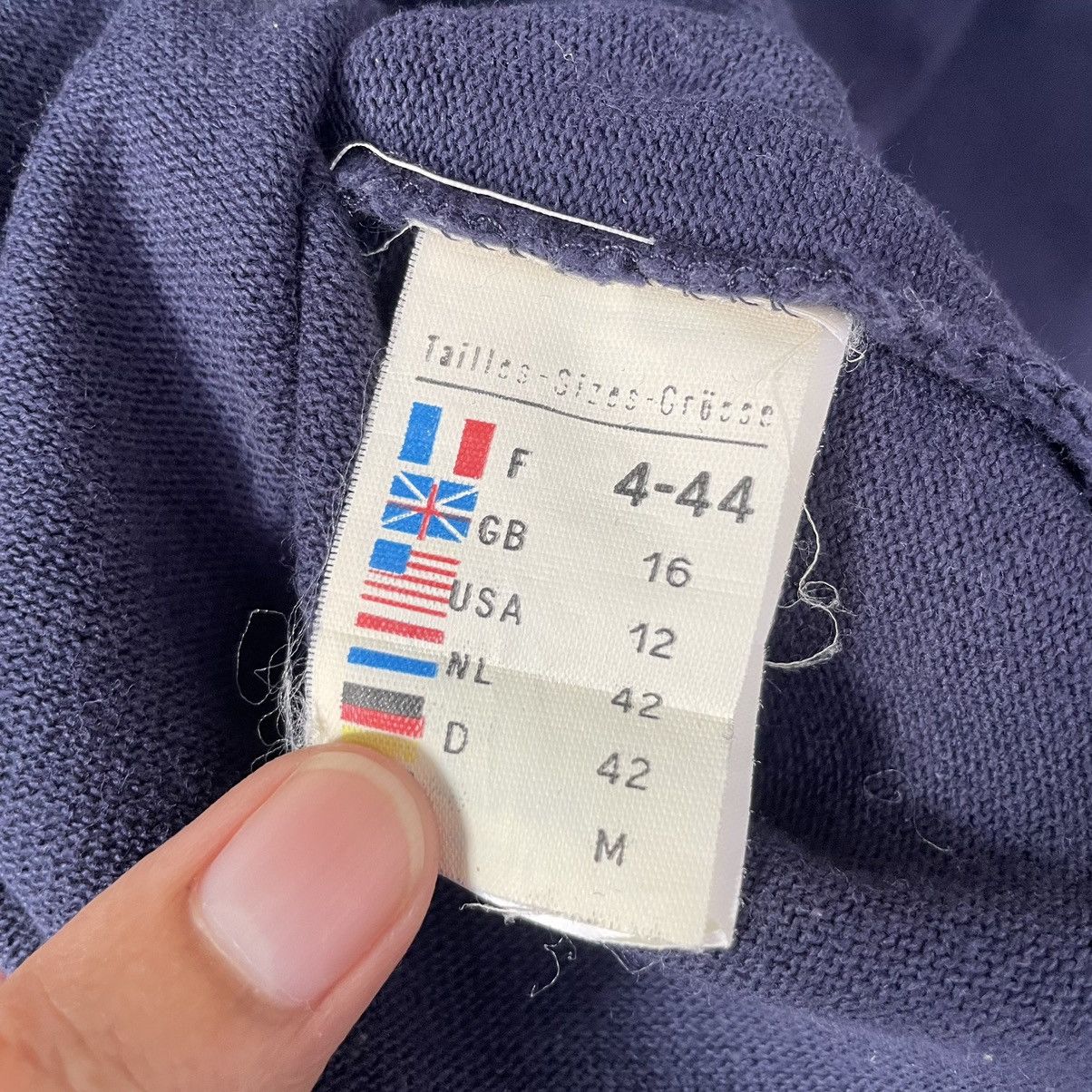 Designer × Saint James Saint James Blank Navy Basic T Shirt Made in France Size US M / EU 48-50 / 2 - 4 Thumbnail