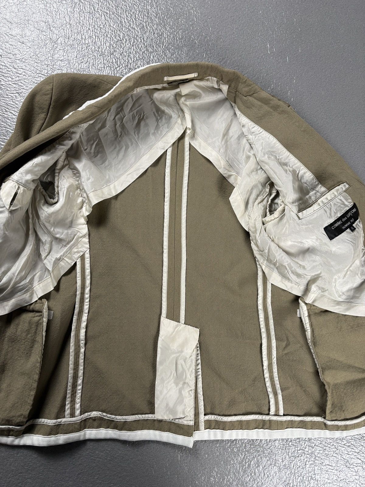 Comme des Garcons Homme Plus Comme des Garcons SS08 Homme Plus Blazer Beige Size 46R - 7 Thumbnail