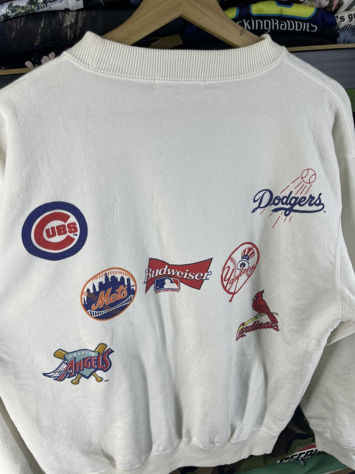 Budweiser Vintage 90's Budweiser Baseball Team MLB Sponsor Sweatshirt Size US L / EU 52-54 / 3 - 9 Thumbnail