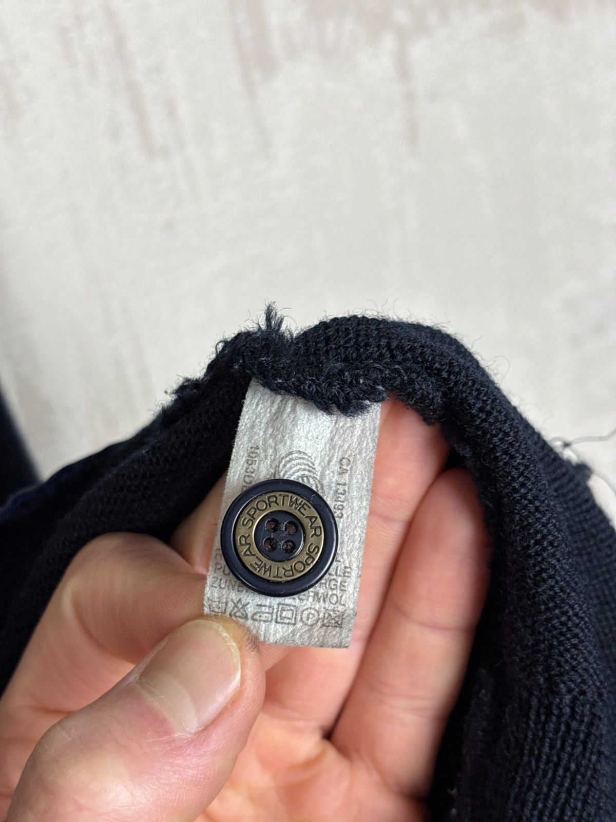 Other Vintage Yachting Clipper Wool Cardigan Sweater Navy Blue Size US L / EU 52-54 / 3 - 13 Thumbnail
