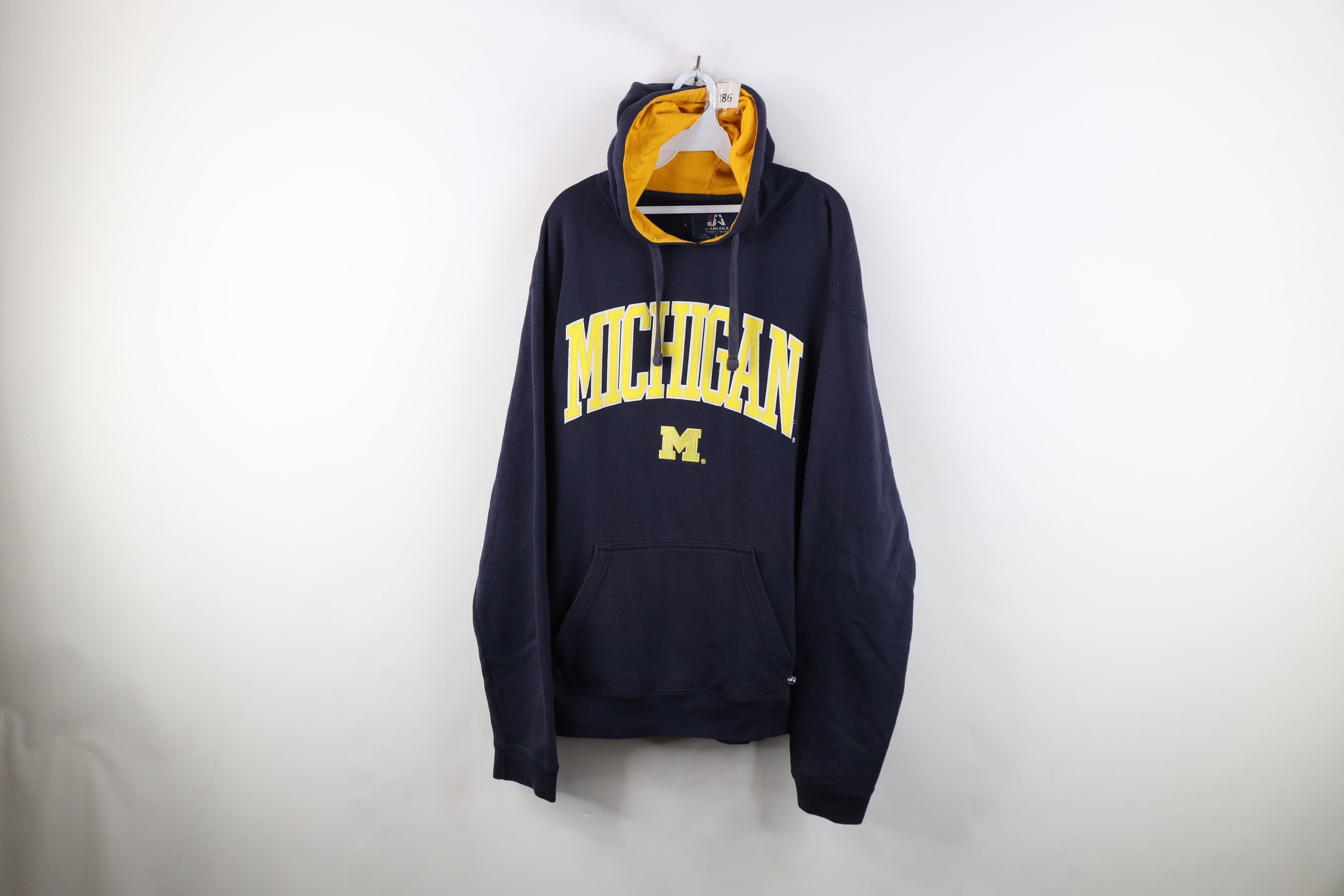Vintage Vintage Spell University of Michigan Hoodie Sweatshirt Blue Size US L / EU 52-54 / 3 - 1 Thumbnail