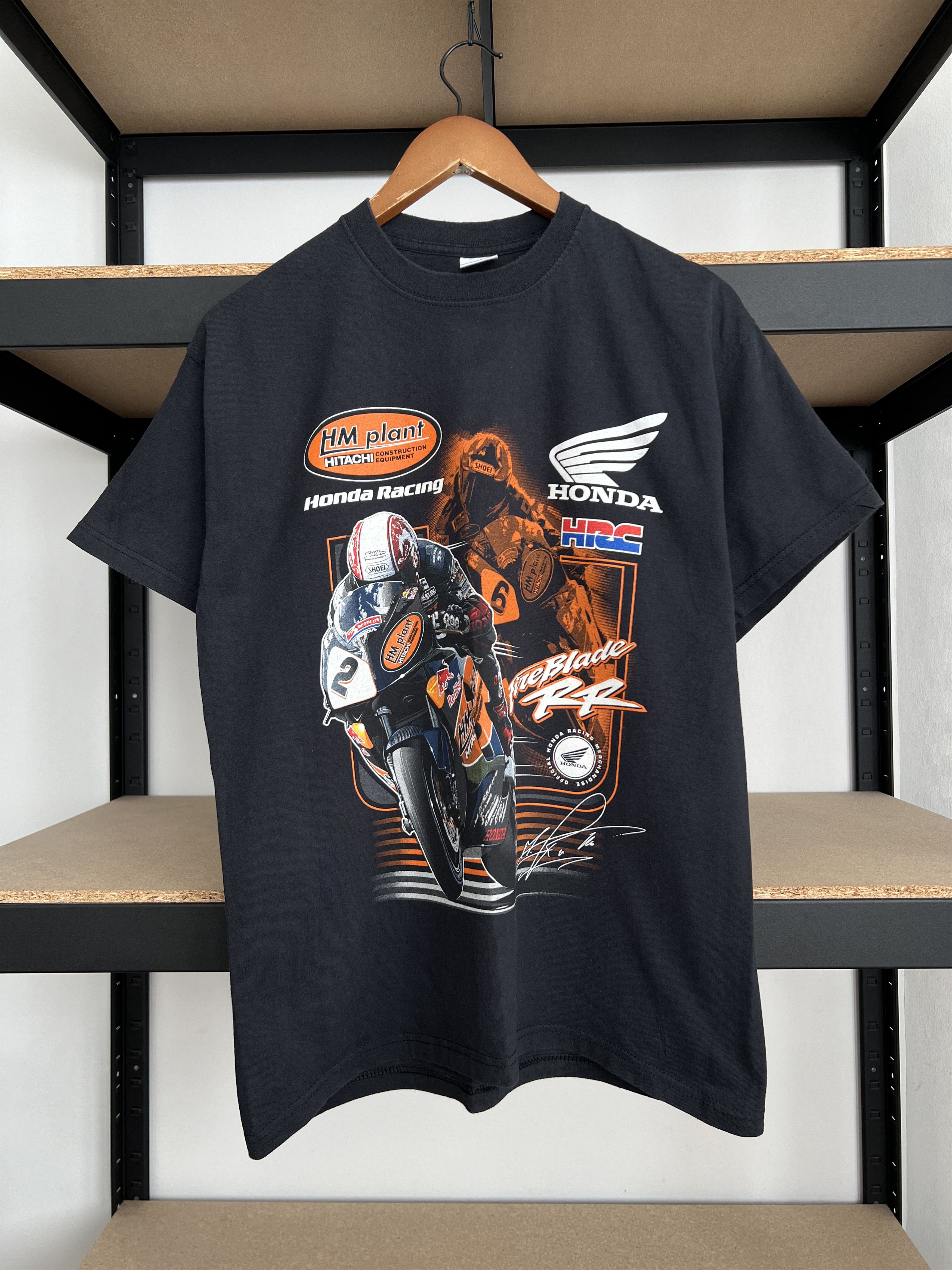 Vintage 2005 Honda HRC Red Bull Bike Moto Racing T-shirt