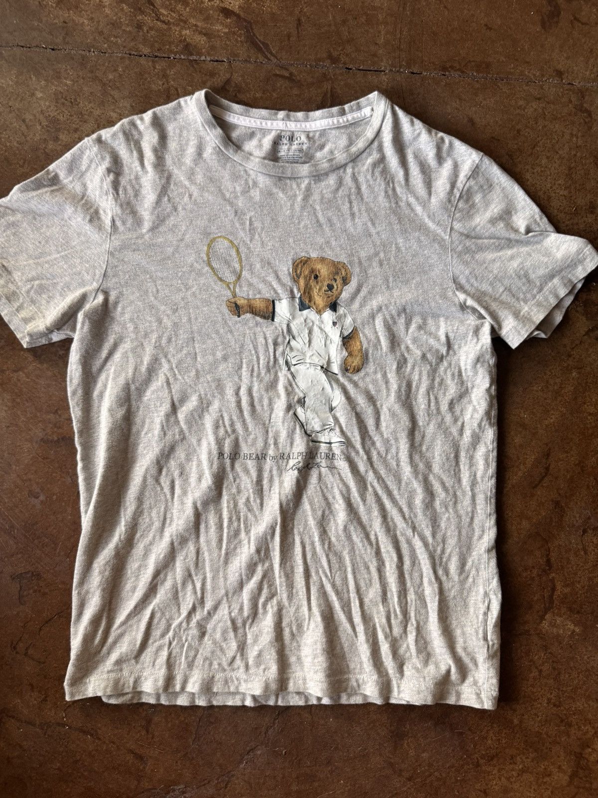 Polo Ralph Lauren Vintage 2000s Polo Ralph Lauren Classic Tennis Bear T-Shirt Size US M / EU 48-50 / 2 - 1 Thumbnail