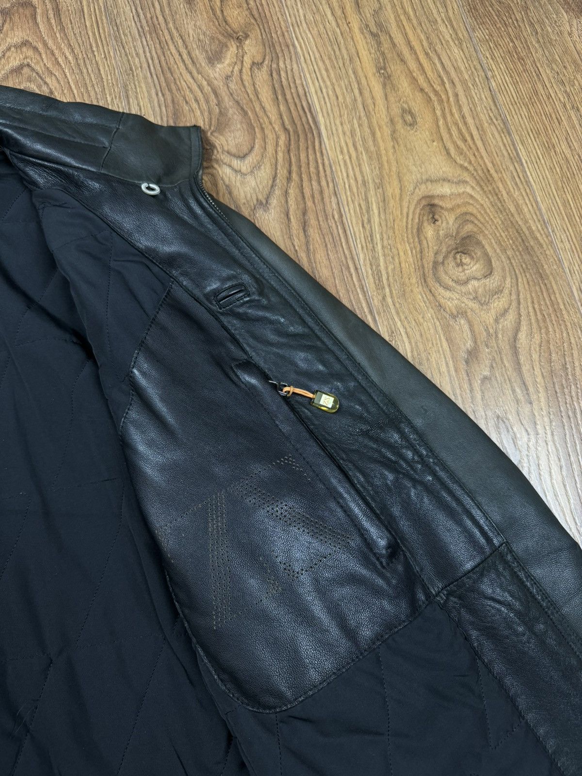 Ermenegildo Zegna Leather jacket Zegna Sport original luxury streetwear item Size US L / EU 52-54 / 3 - 4 Thumbnail