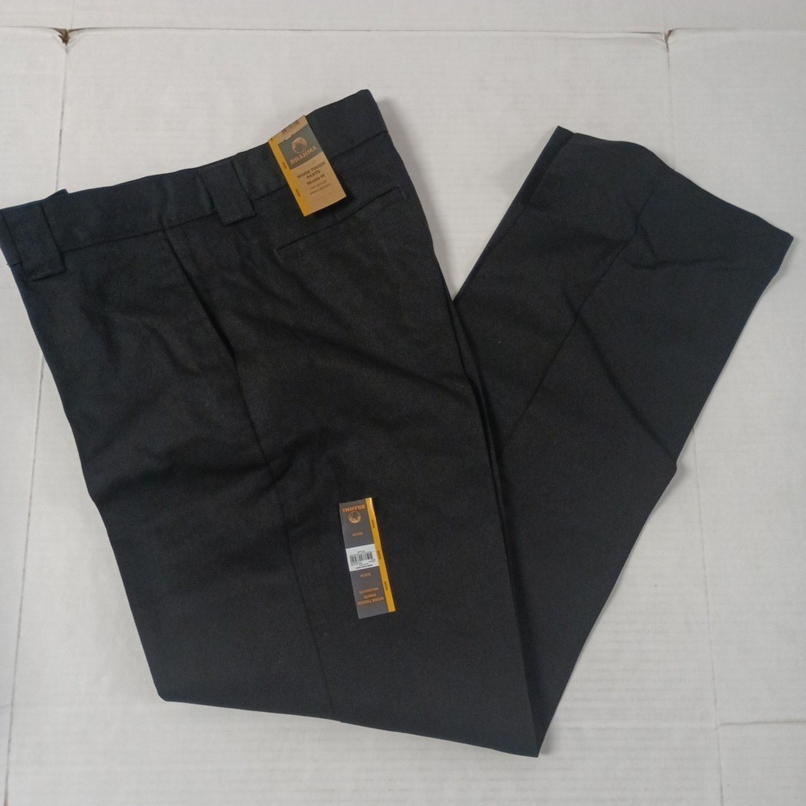 Other Brahma Men's Work Tough Pants Size 36x34 Black Relaxed Fit Size US 36 / EU 52 - 1 Thumbnail