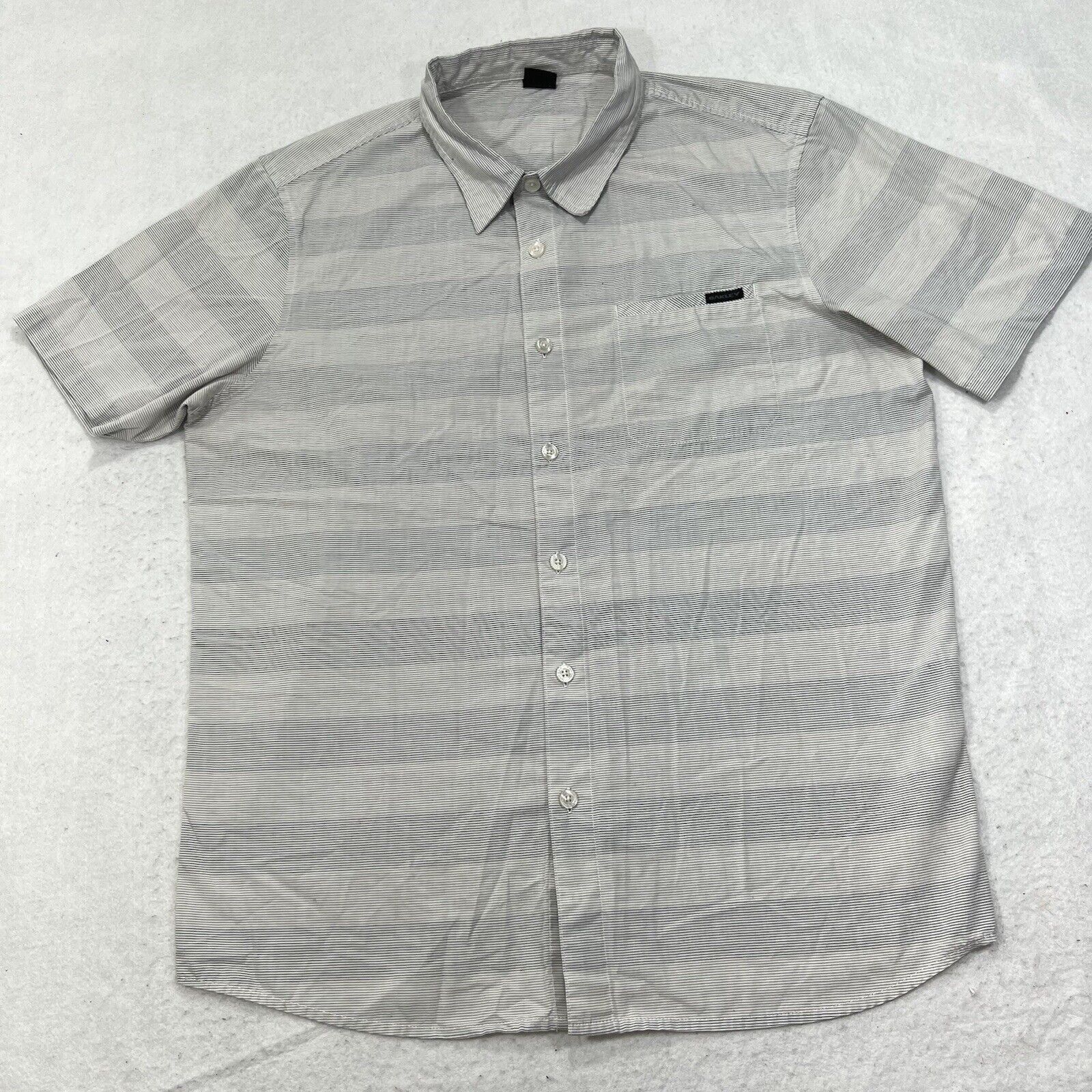Oakley Oakley Short Sleeve Button Front Light Gray Shirt Size US M / EU 48-50 / 2 - 1 Thumbnail