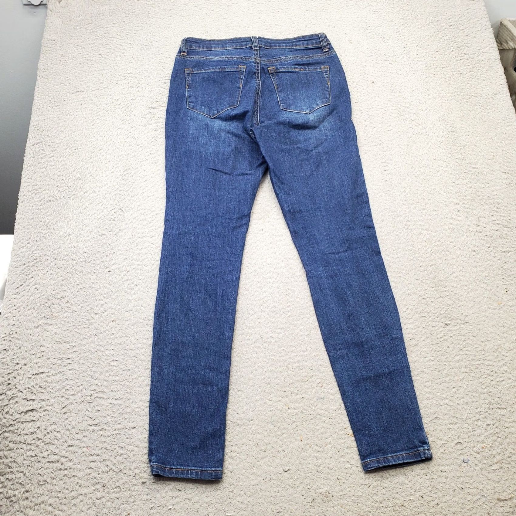 Vintage WAX JEAN Women Blue Denim Cotton Straight Leg Jeans 5-Pocket Dark Wash 5 Size 5 Womens SL Regular Pocket Design Size 27" / US 4 / IT 40 - 2 Thumbnail