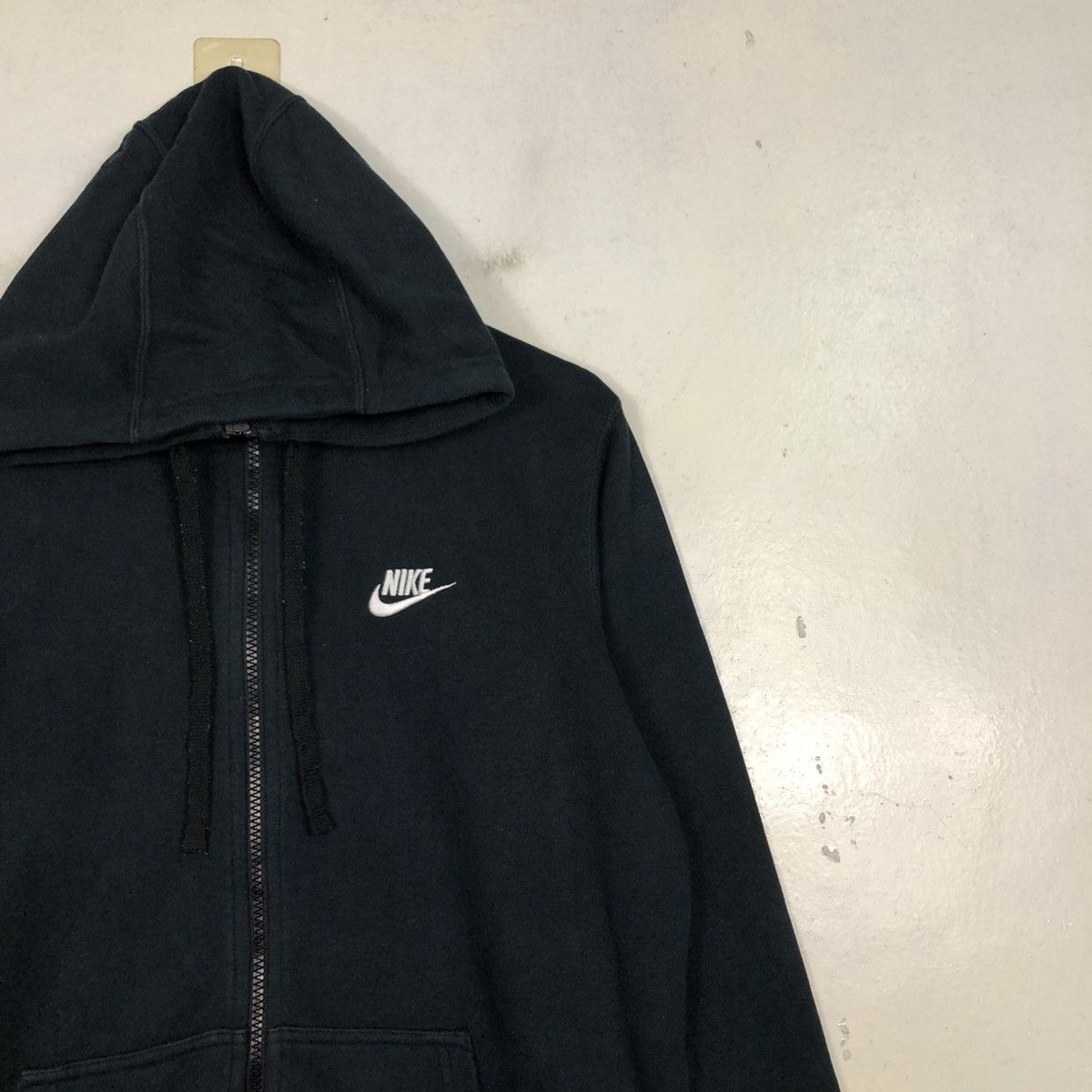 Nike 📌Rich Black Zipper Hoodie Jacket Nike Small Pony Size US M / EU 48-50 / 2 - 8 Thumbnail