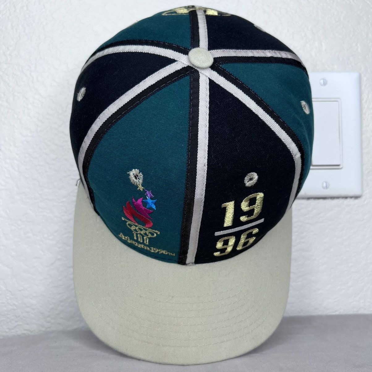 Logo Athletic Vintage 1996 Atlanta Summer Olympics Logo Athletic Snapback Size ONE SIZE - 7 Thumbnail