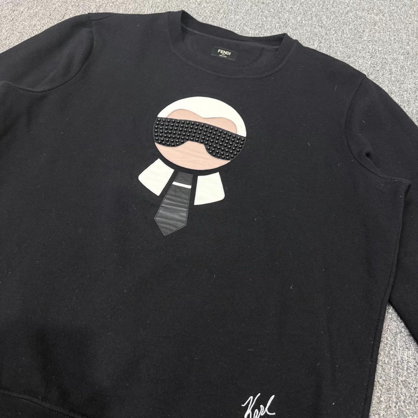 Fendi Fendi Karl Lagerfeld Black Hoodie 48 95New Size US M / EU 48-50 / 2 - 3 Thumbnail