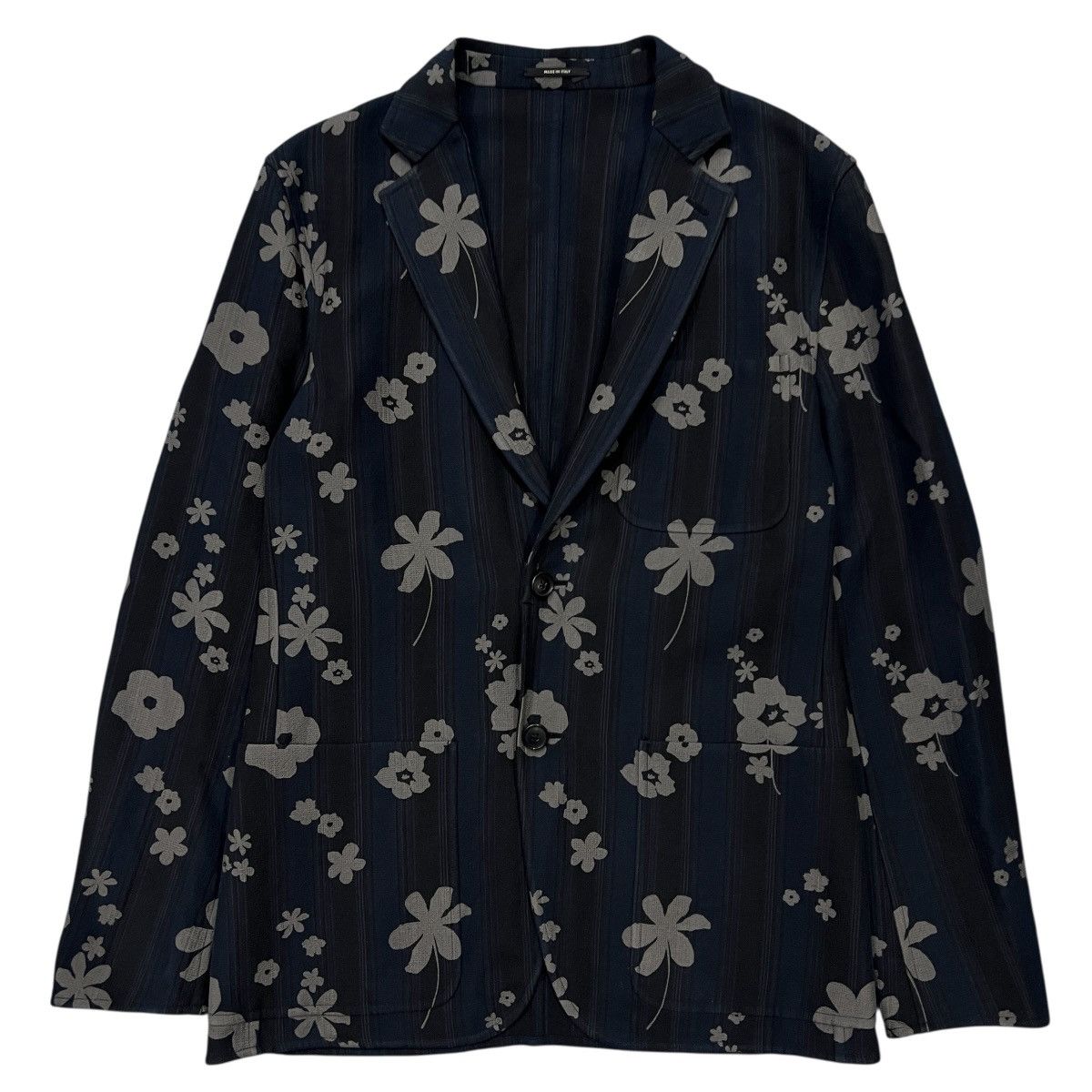 Hermes HERMÈS Reversible Flower Painted Blazer Size 48S - 1 Thumbnail