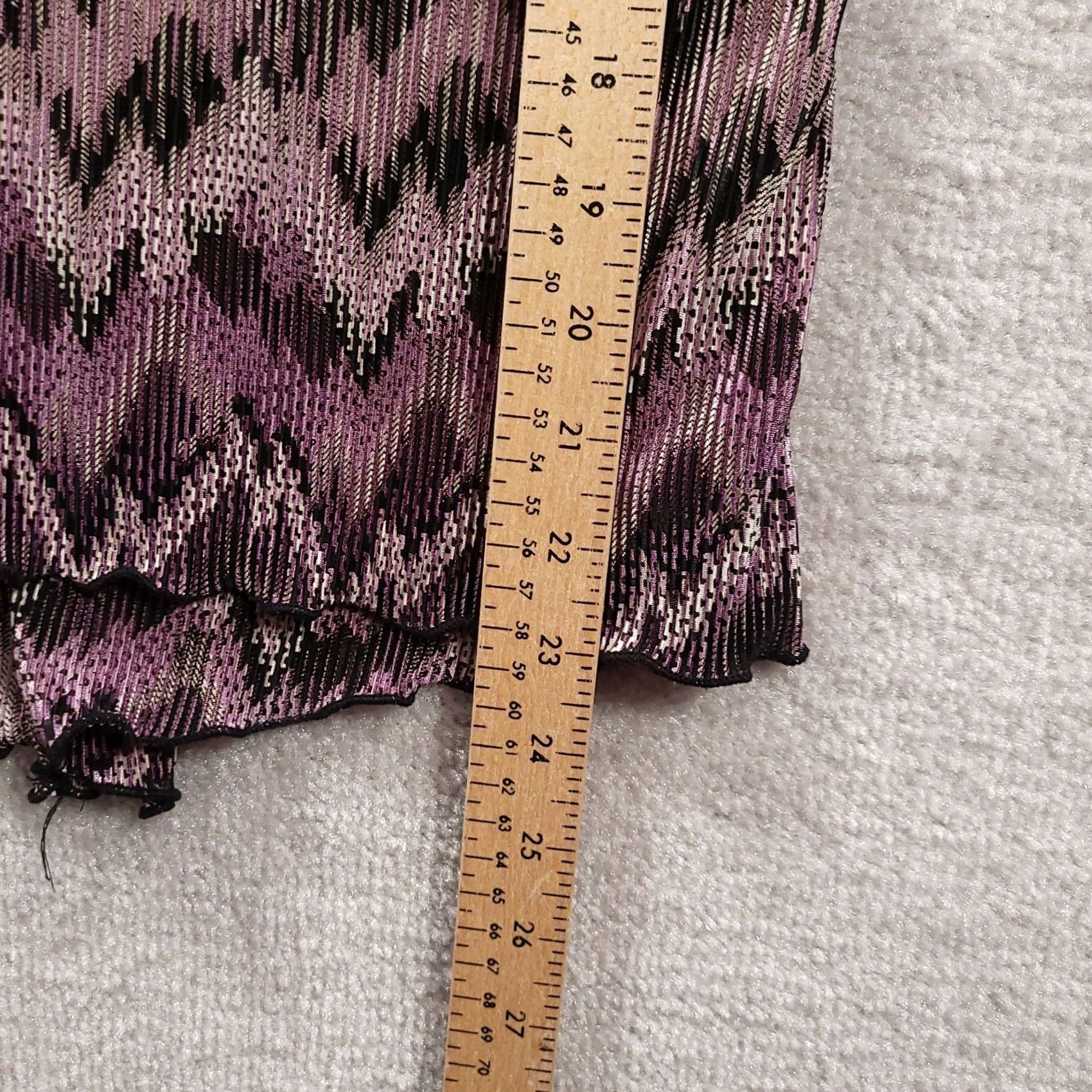 Vintage VINTAGE Dressbarn Blouse Womens Large Purple Black Geometric Keyhole Size L / US 10 / IT 46 - 5 Thumbnail