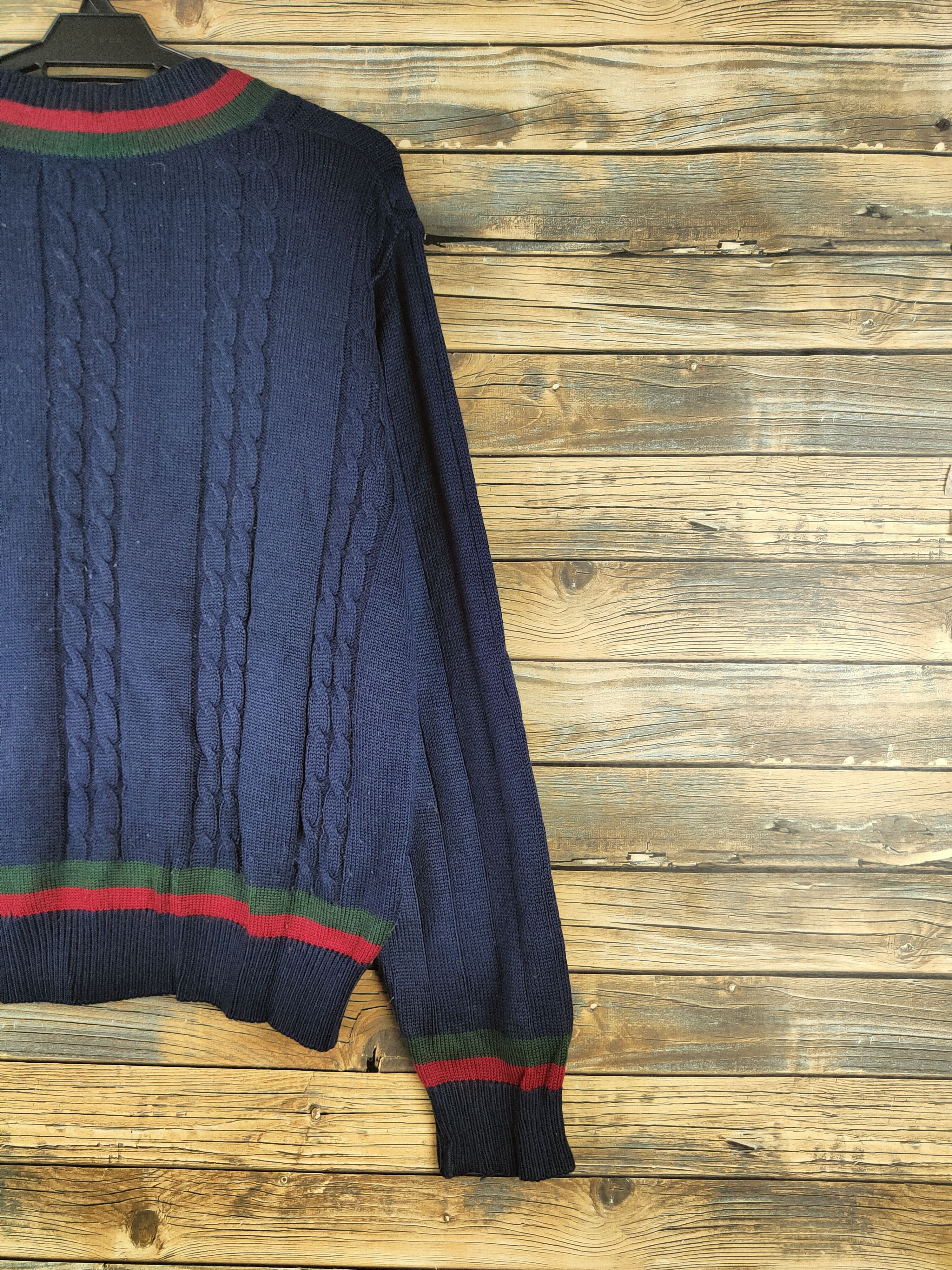 Japanese Brand DL Tombow Varsitymate Navy Knitwear Sweatshirts #46-385 Size US L / EU 52-54 / 3 - 9 Thumbnail