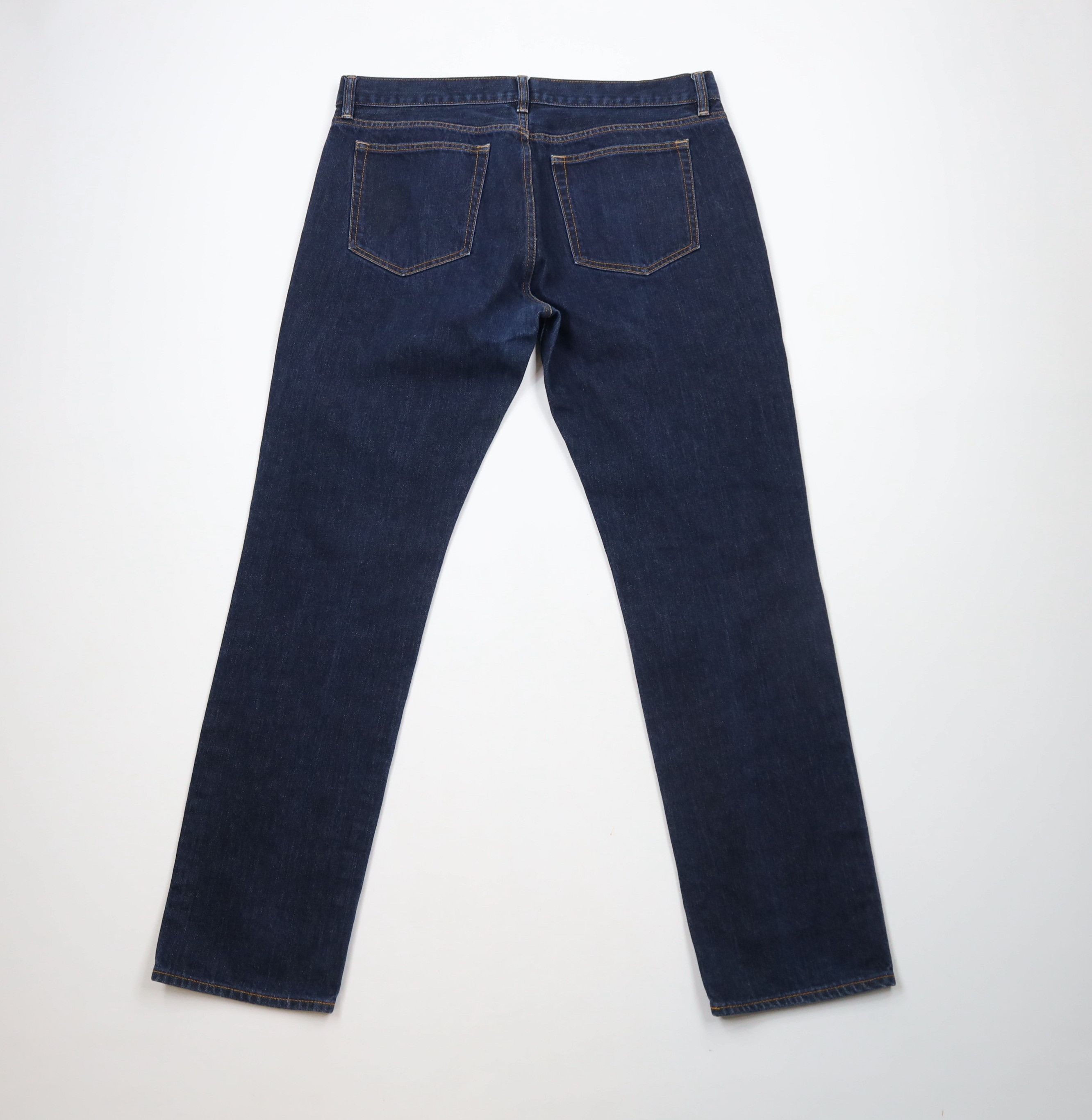 J.Crew × Vintage J Crew The Driggs Fit Straight Leg Denim Jeans Indigo Blue Size US 35 - 8 Thumbnail