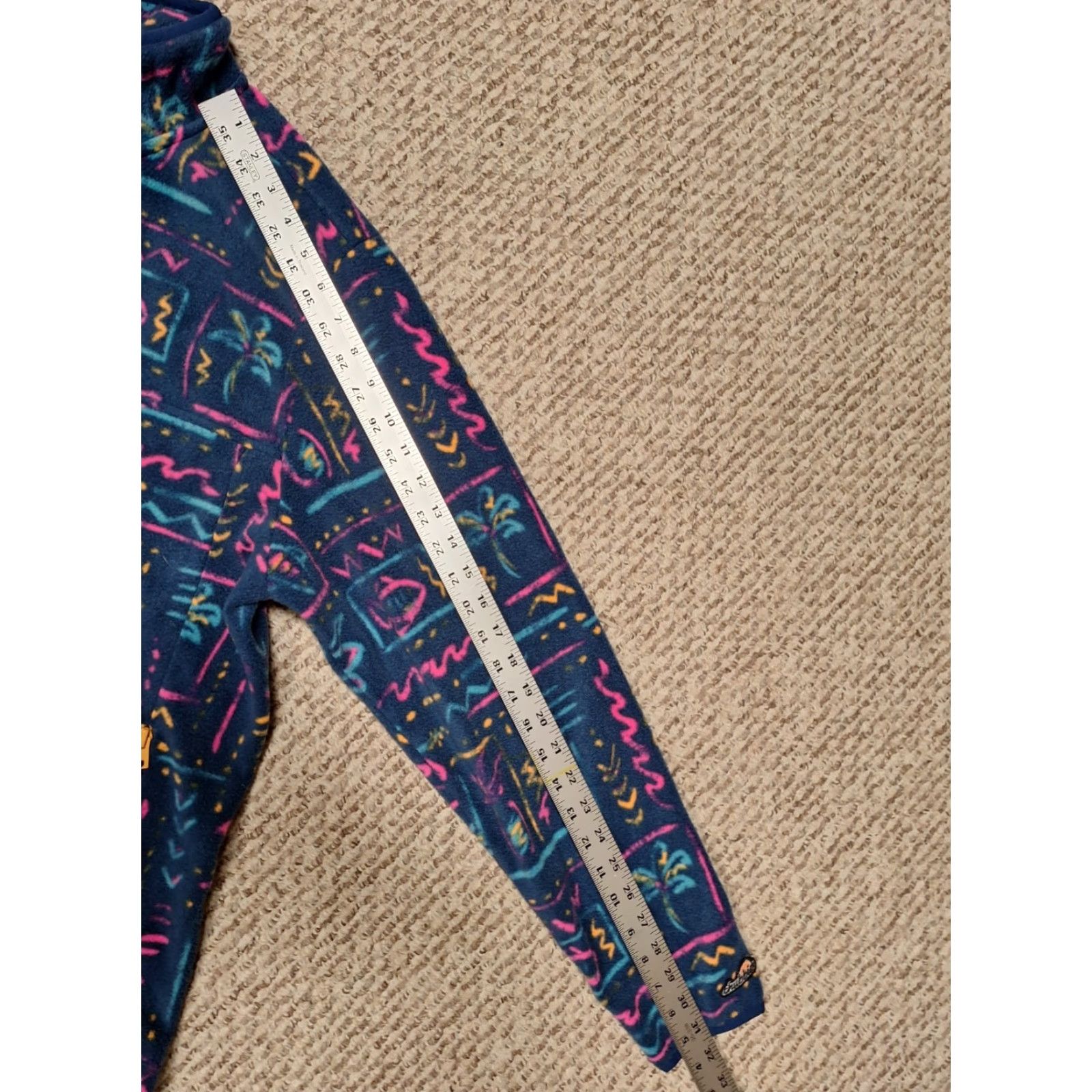 Chubbies Chubbies Sweatshirt L Multicolor Neon Aztec Fleece 1/4 Zip Retro Pullover Unisex Adults Size L Size US L / EU 52-54 / 3 - 5 Thumbnail