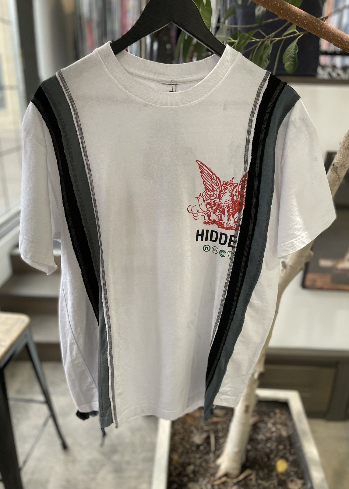 HIDDEN Hidden NY x Needles Rebuild T-Shirt | Grailed