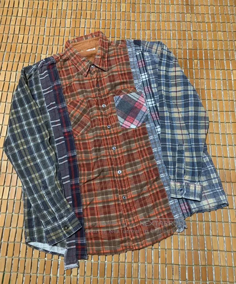 Needles Needles Patchwork deconstructed flannel shirt Size US L / EU 52-54 / 3 - 1 Thumbnail