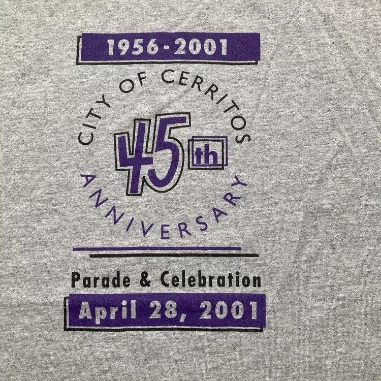 Gildan × Vintage VTG Cerritos California 45th Anniversary Graphic T Shirt Size US L / EU 52-54 / 3 - 2 Thumbnail