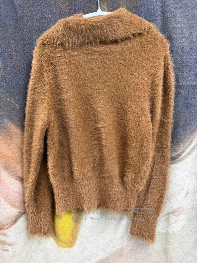 Dries Van Noten Dries Van Noten Soft Long-haired Collar Open Cardigan Size US S / EU 44-46 / 1 - 7 Thumbnail