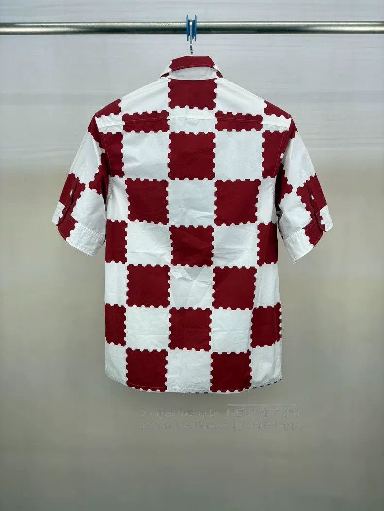 Louis Vuitton Louis Vuitton Red and white checkerboard short-sleeve shir Size US XS / EU 42 / 0 - 2 Thumbnail