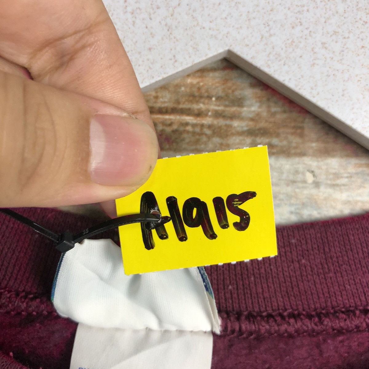 Japanese Brand × Vintage Discuss Athelitic Maroon Sweatshirt #A1915 Size US L / EU 52-54 / 3 - 12 Thumbnail