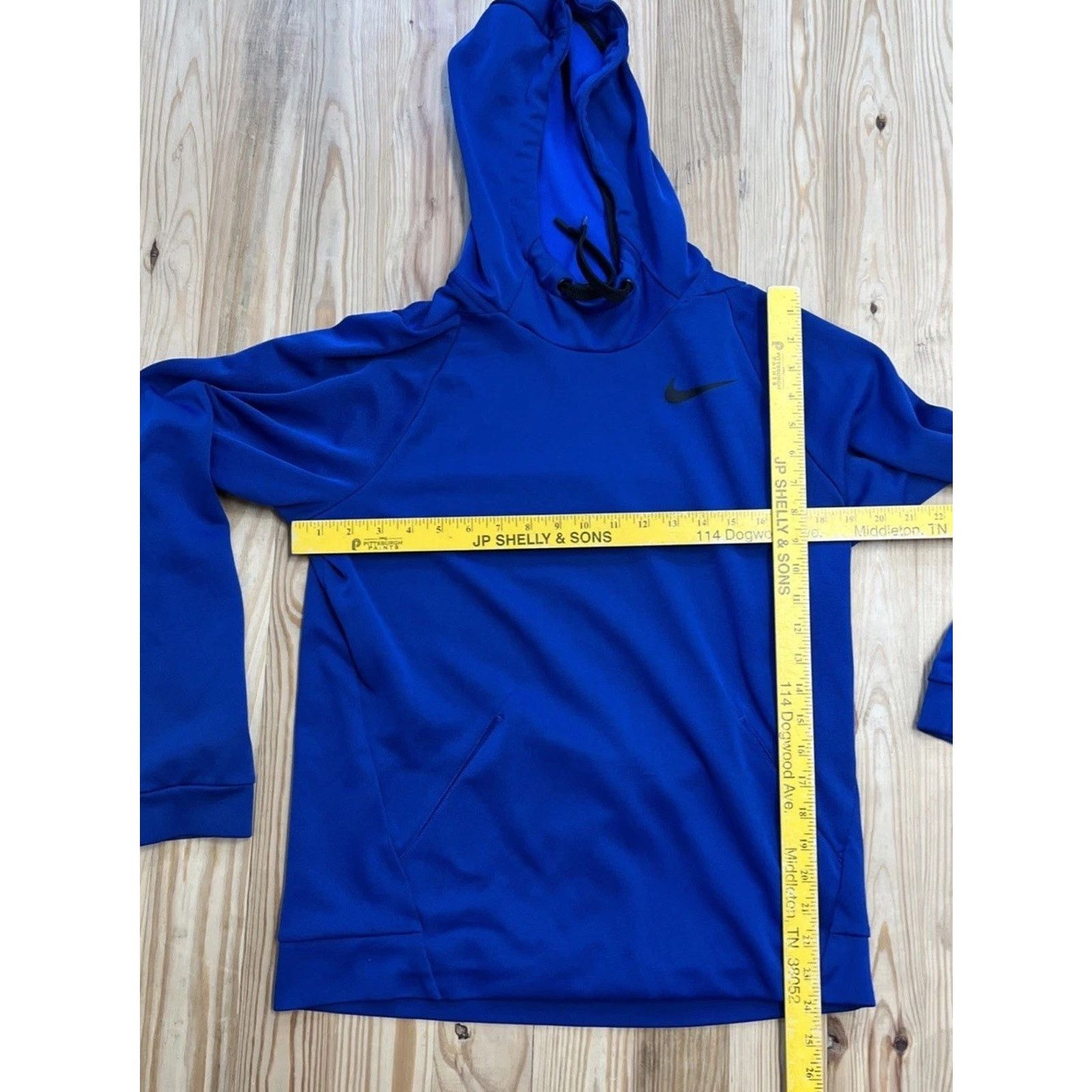 Nike Nike Hoodie Mens Small Blue Pullover Fleece Swoosh Size US S / EU 44-46 / 1 - 5 Thumbnail