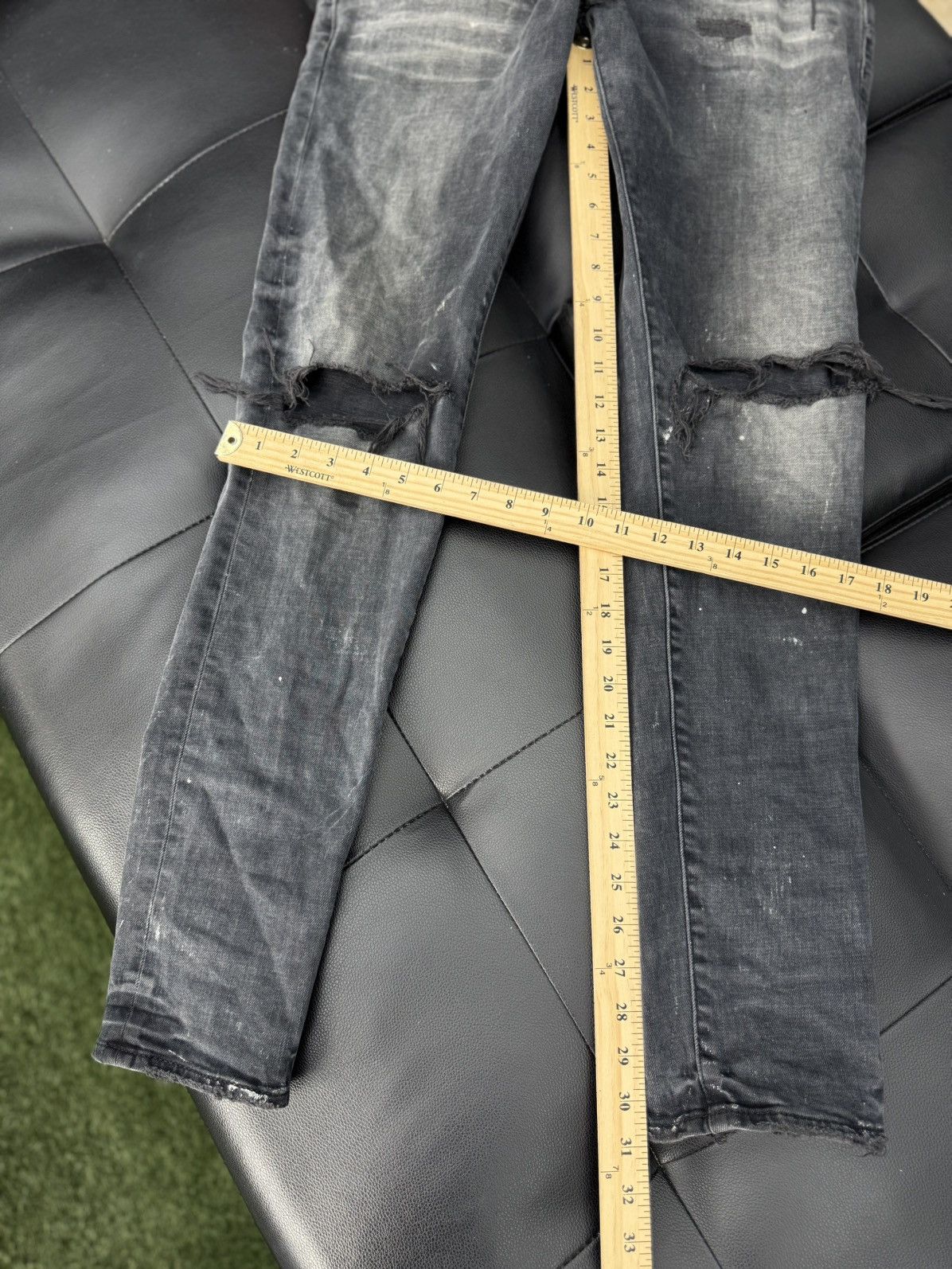 Purple Brand Purple Brand Black Skinny Jeans Ripped Style Size 31 Size US 31 - 10 Thumbnail
