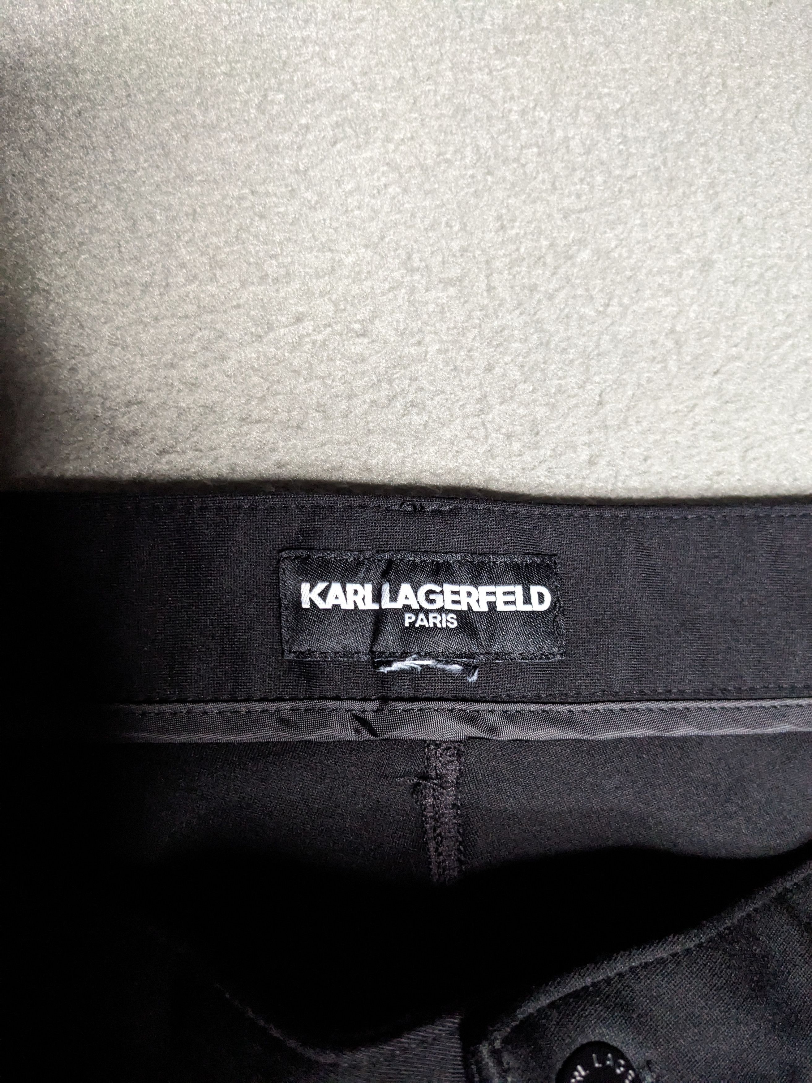 Karl Lagerfeld Karl Lagerfeld Pants Size 16 Straight Stretch Knit Trousers Size 38" / US 16 / IT 52 - 12 Thumbnail