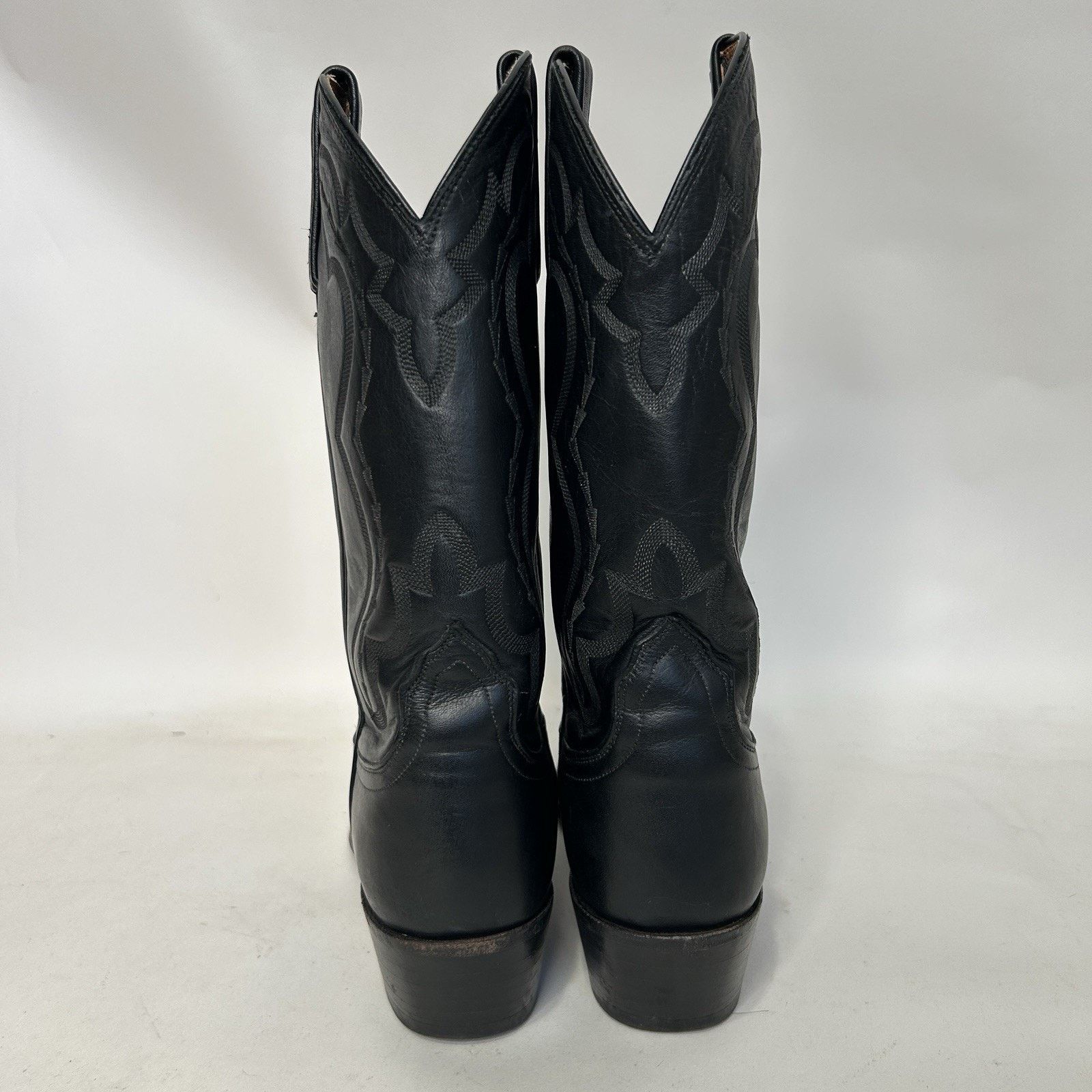 Lucchese Vintage Lucchese 2000 Genuine Elk Cowboy Boots “Black” Size US 8.5 / EU 41-42 - 5 Thumbnail