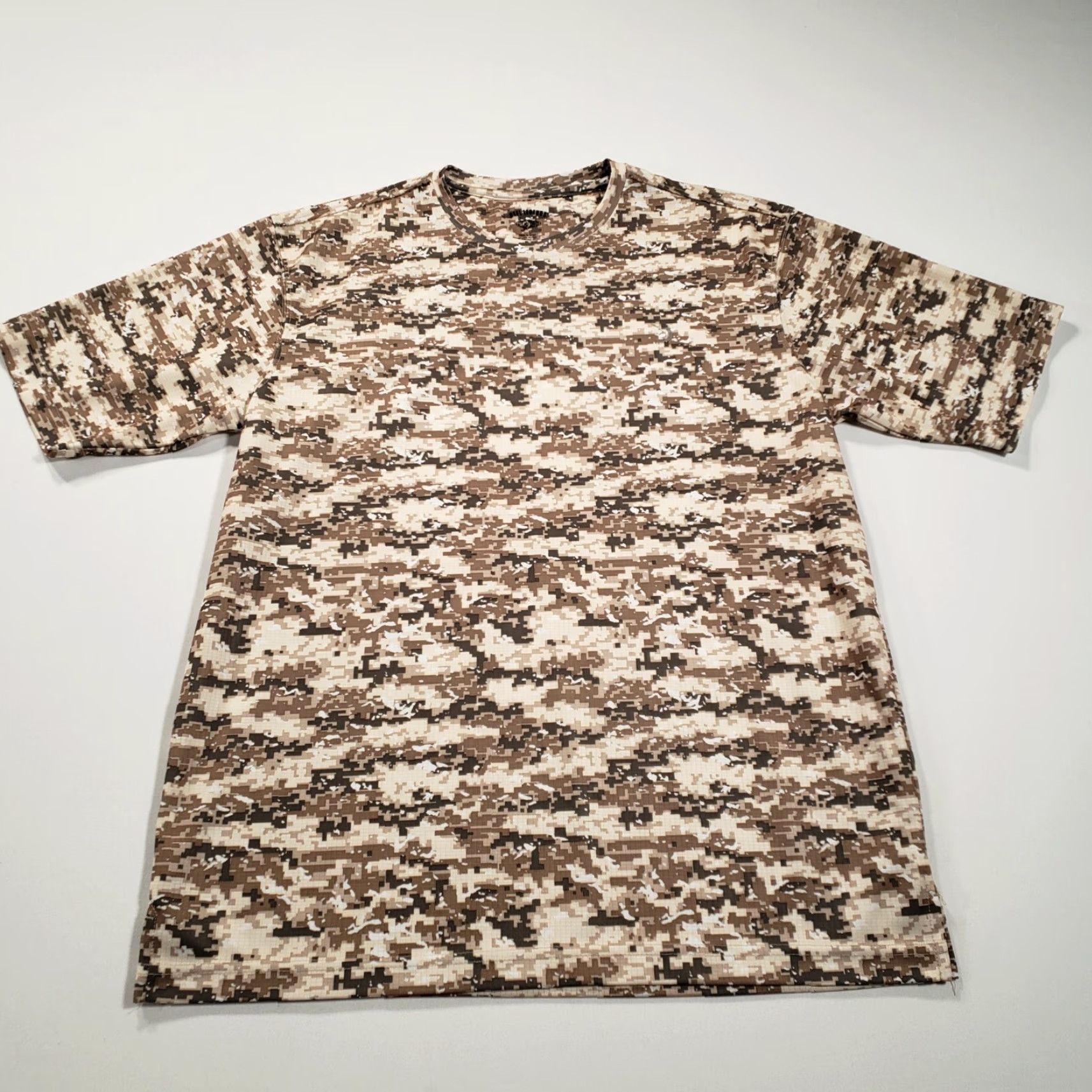 Vintage Reel Legends Mens T-Shirt Camouflage Crew Neck Short Sleeves Brown S Shirt Mens Camouflage Tee Size US S / EU 44-46 / 1 - 2 Thumbnail