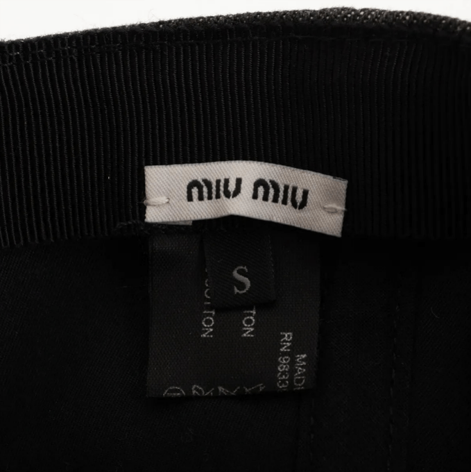 Miu Miu Miu Miu Logo Cap Cotton Size ONE SIZE - 5 Thumbnail
