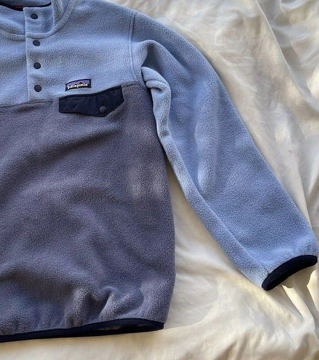 Patagonia × Vintage Patagonia Men's Synchilla Vtg Snap Fleece Jacket Blue Sz XXS Size US XXS / EU 40 - 2 Thumbnail