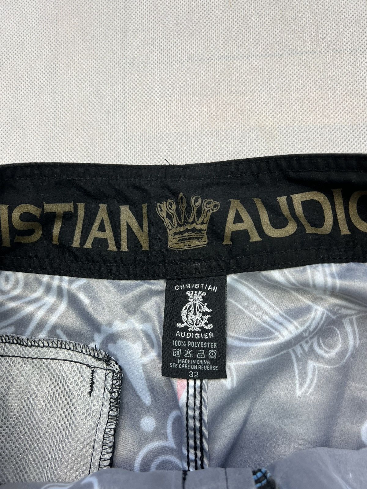 Christian Audigier × Ed Hardy × Vintage Rare Shorts Christian Audiger Ed Hardy Mcmlvih Skull Vintage Size US 32 / EU 48 - 4 Thumbnail