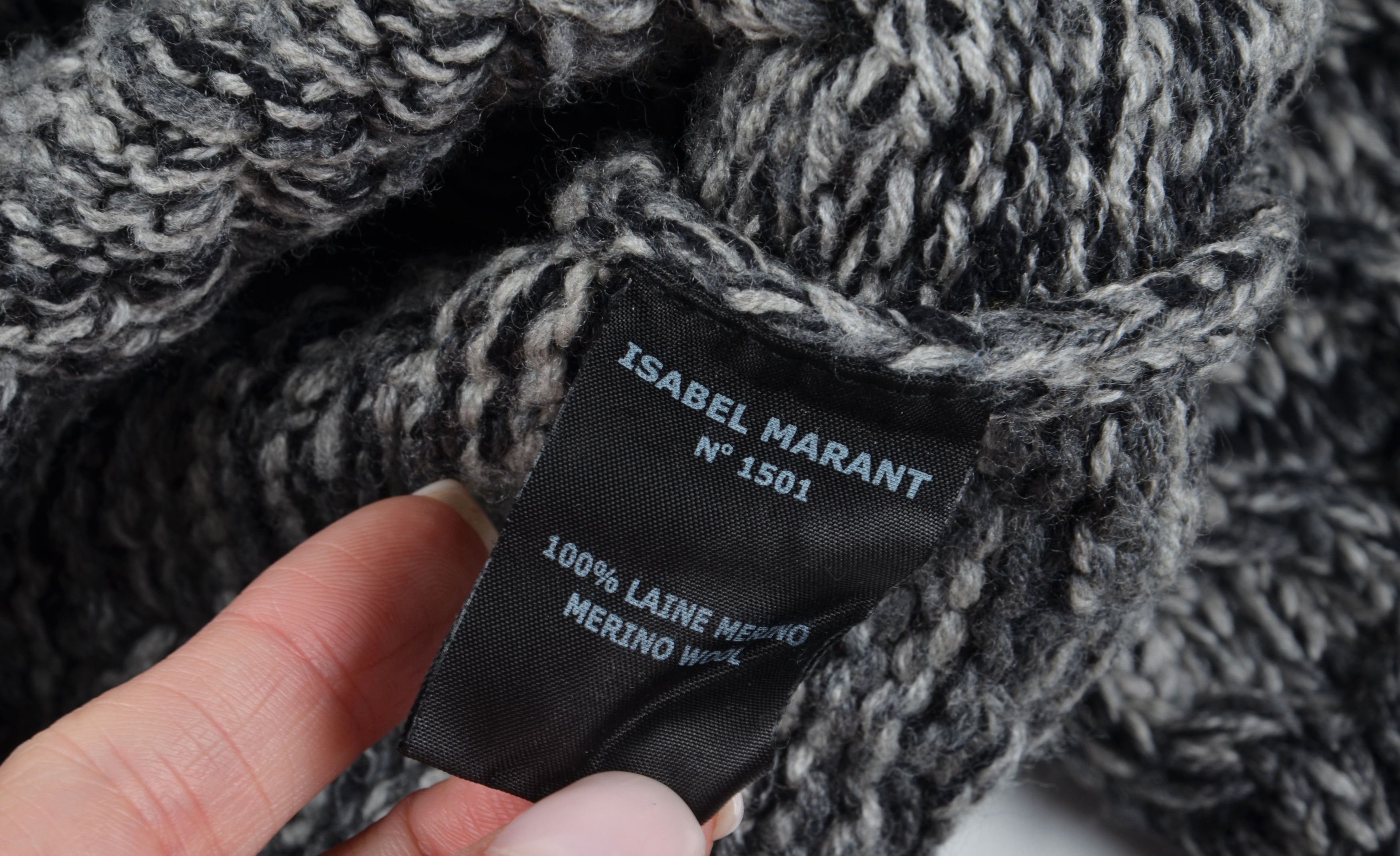 Isabel Marant Isabel Marant Merino Wool Full Zip Chunky Knit Sweater Size S / US 4 / IT 40 - 8 Thumbnail