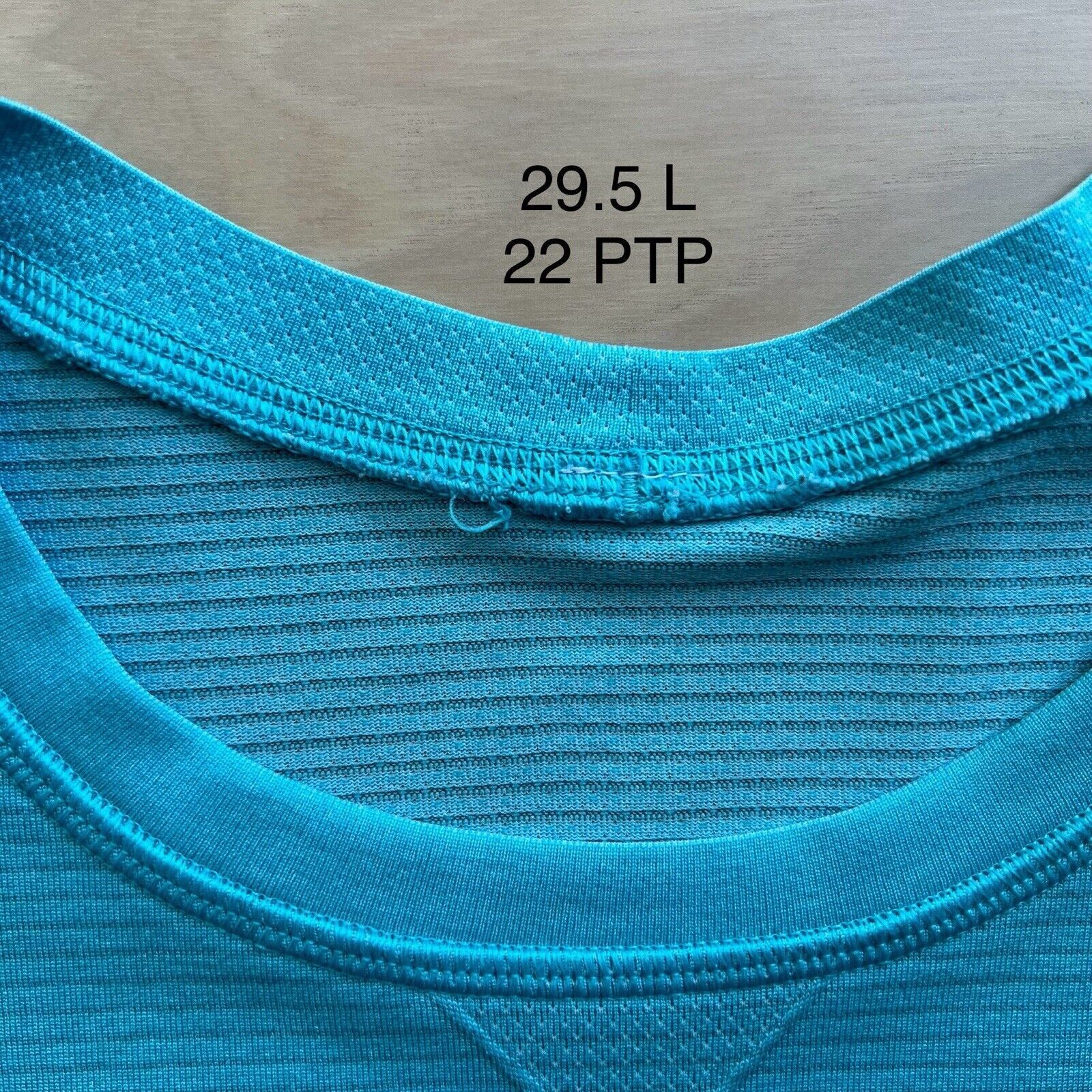 Lululemon Lululemon Metal Vent Shirt XL Blue Long Sleeve Casual Size US XL / EU 56 / 4 - 6 Thumbnail