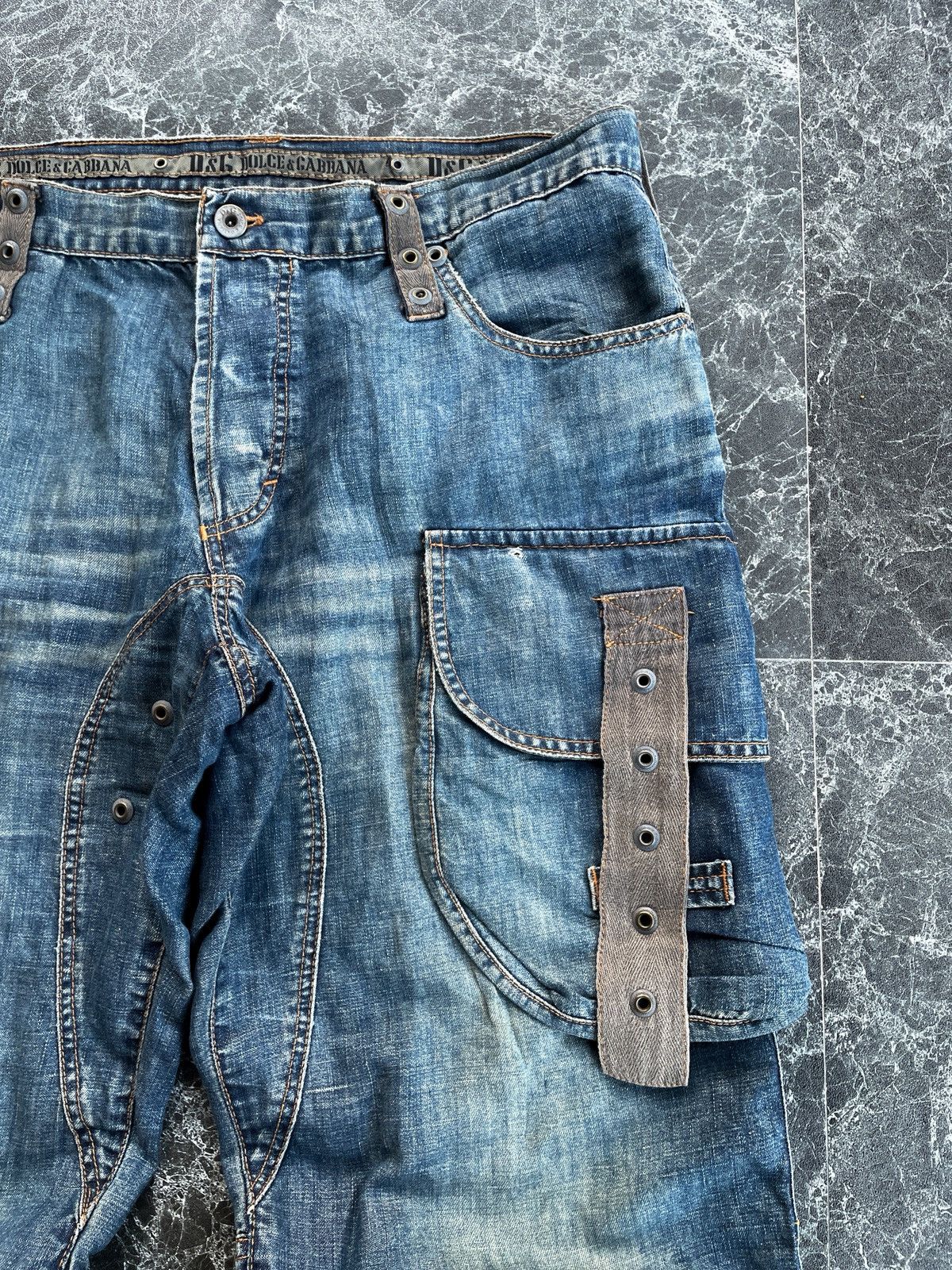 Dolce & Gabbana SS2004 Dolce & Gabbana Blue Denim Pants Size US 36 / EU 52 - 7 Thumbnail