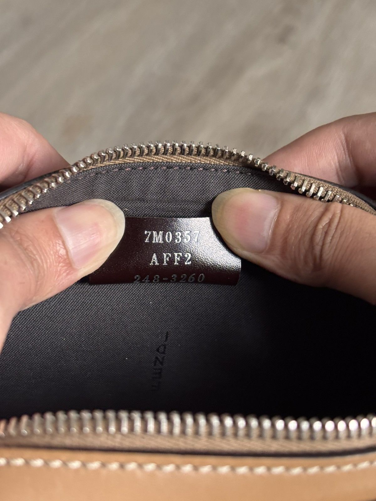 Fendi Fendi Mini FF Logo Crossbody Bag – Brown Leather & Canvas Size ONE SIZE - 5 Thumbnail
