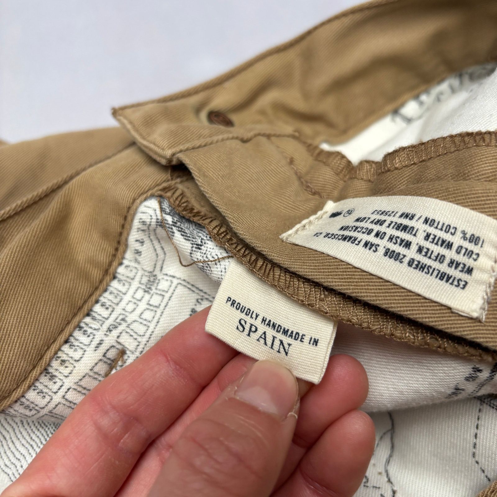 Taylor Stitch Taylor Stitch Cotton 9.5" Shorts Men's 33 Chino Khaki Casual Size US 33 - 7 Thumbnail