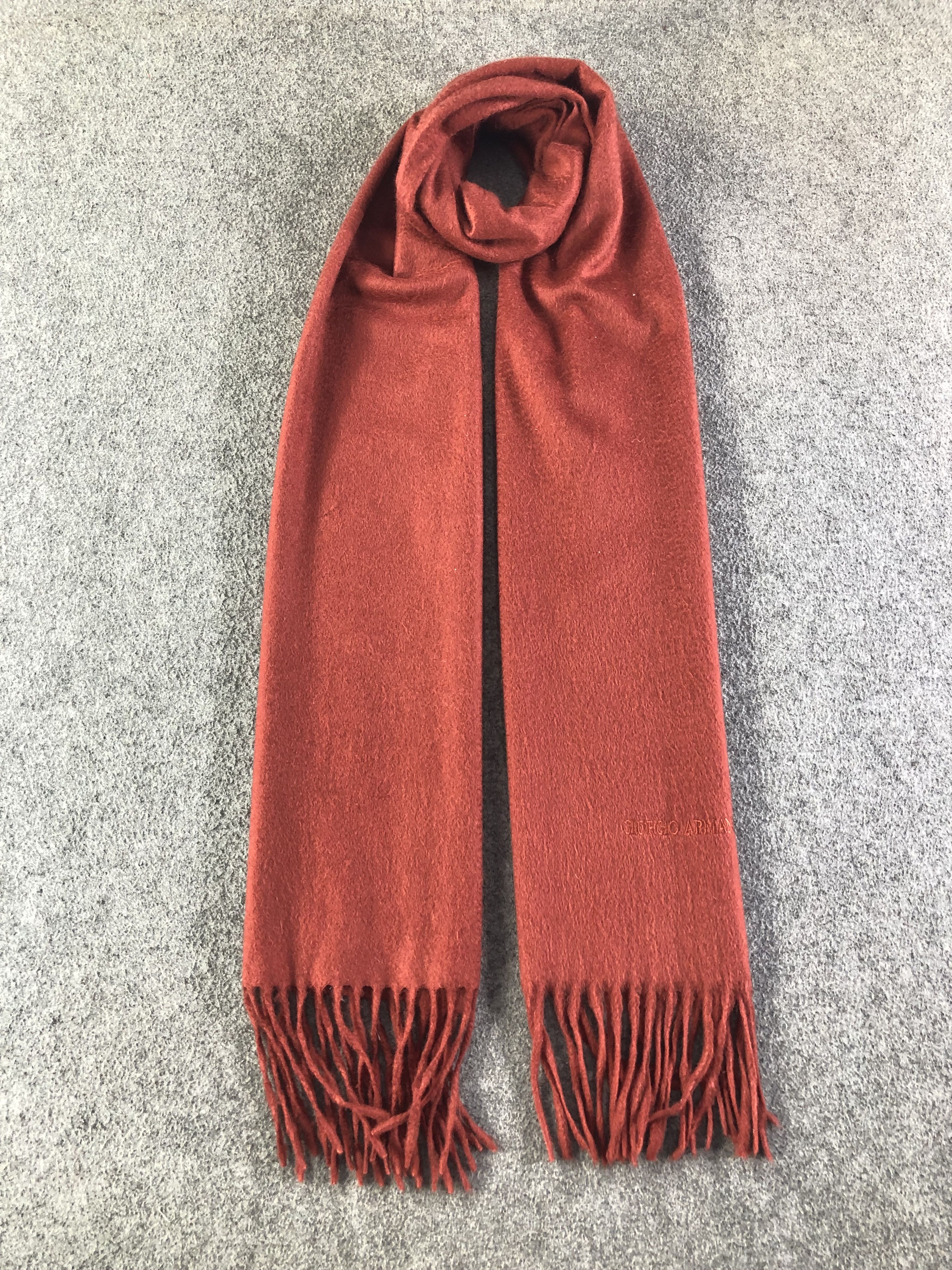 Giorgio Armani Giorgio Armani Cashmere Scarf / Muffler / Neckwear SS1396 Size ONE SIZE - 1 Thumbnail