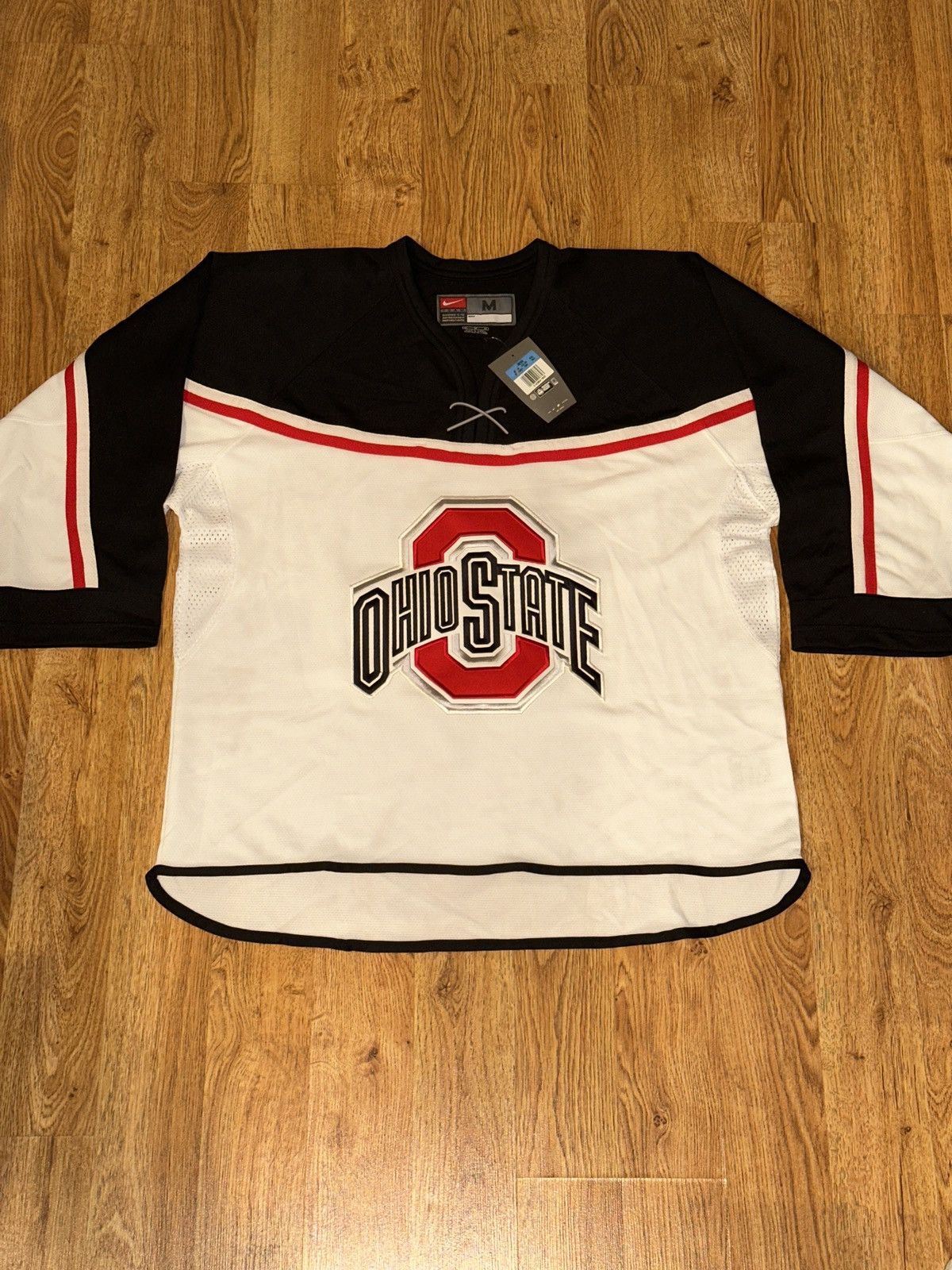 Nike Vtg NIKE Ohio State Hockey Jersey Buckeyes MEDIUM FITS LG Size US L / EU 52-54 / 3 - 1 Thumbnail