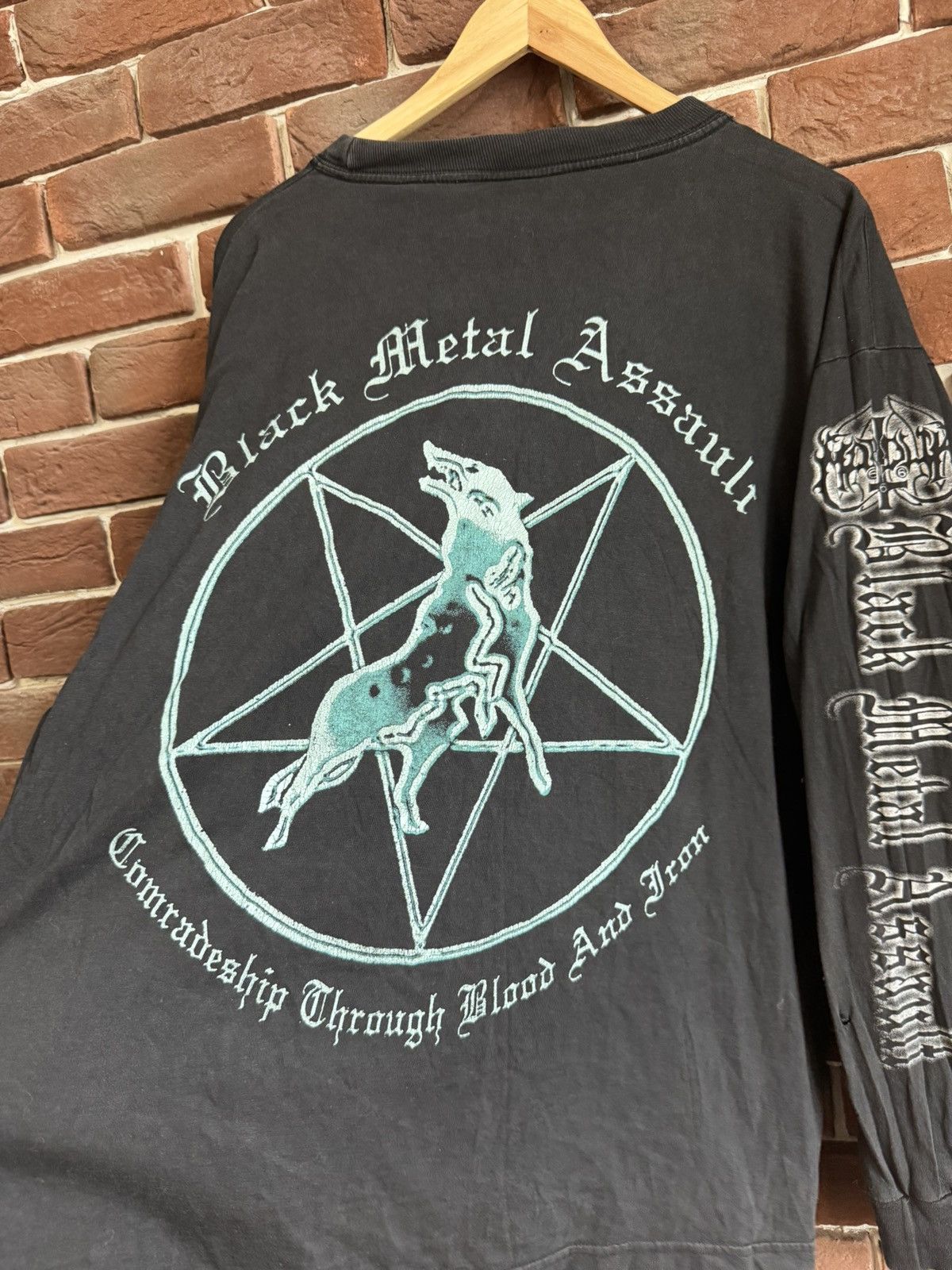 Band Tees Rare Vintage 90s Marduk Black Metal Assault XL Band Tee Size US XL / EU 56 / 4 - 9 Thumbnail