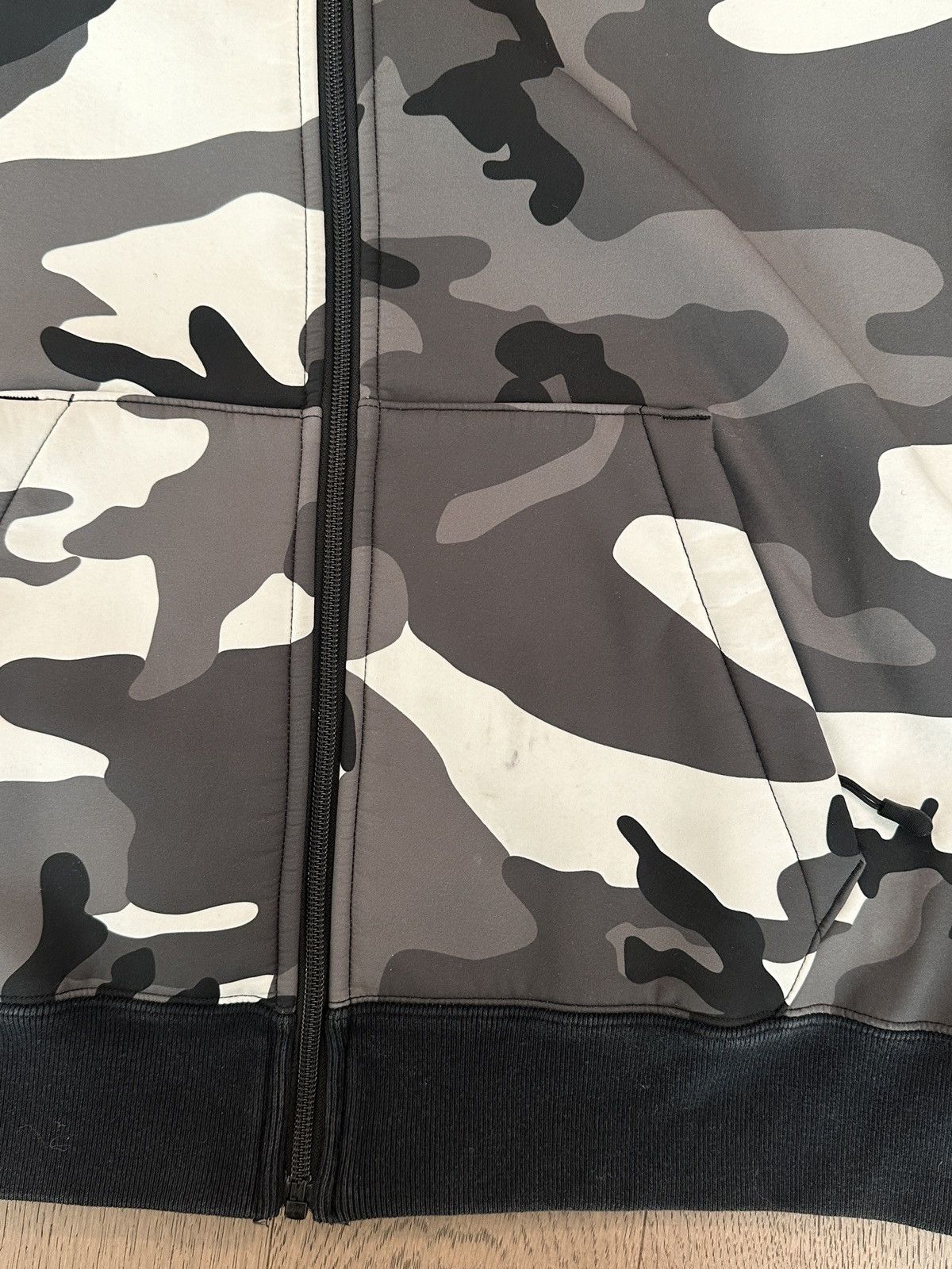 Supreme Supreme Camo Sherpa Zip-Up Hoodie – Black/White Woodland Size US M / EU 48-50 / 2 - 4 Thumbnail