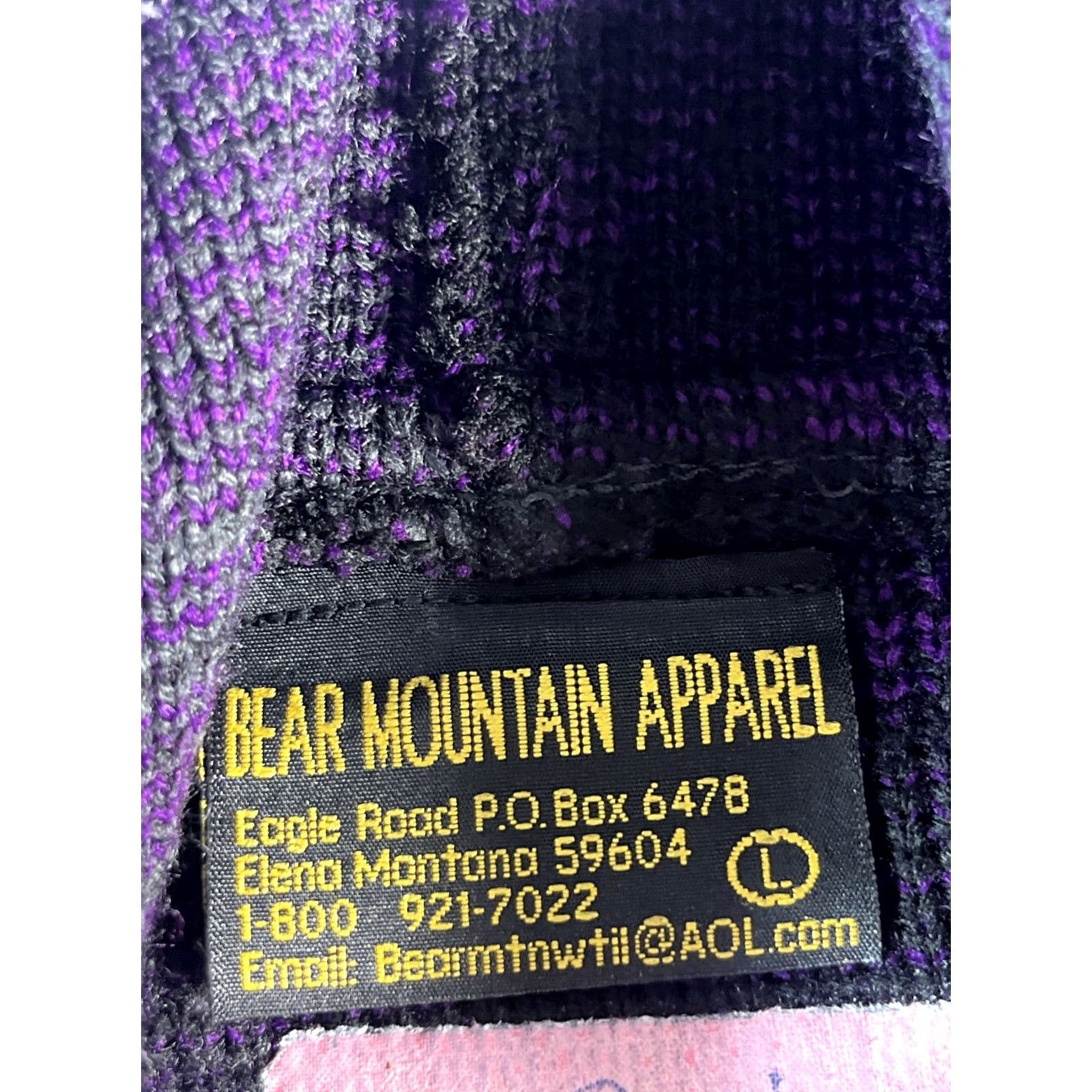 Vintage Bear Mountain Apparel Wool Sweater Hooded Purple L Women Alpaca Ecuador Cardigan Long Sleeve Animals"} Size L / US 10 / IT 46 - 4 Thumbnail