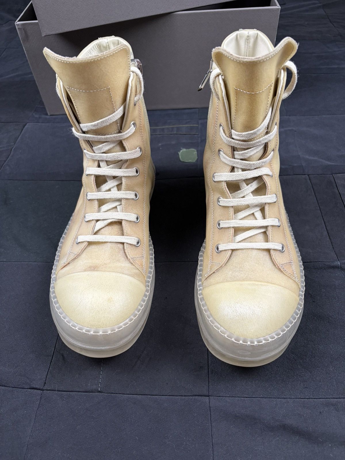 Rick Owens Translucent Leather Ramones Size US 9 / EU 42 - 2 Thumbnail