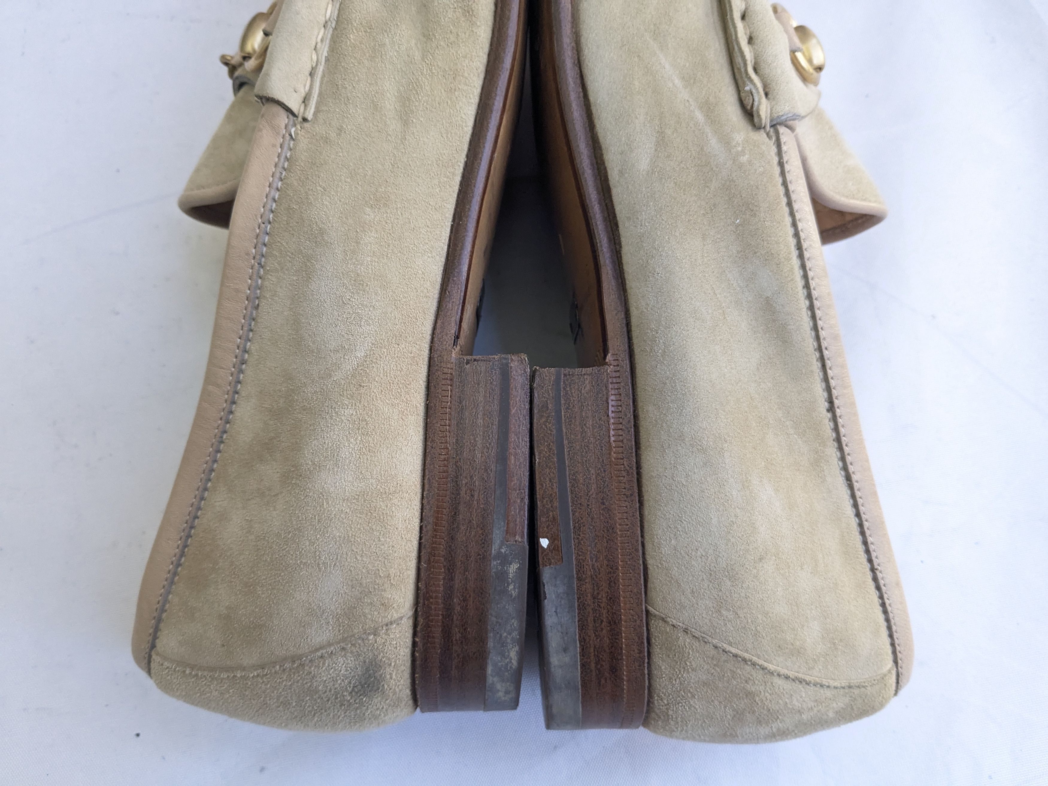 Gucci Gucci Horsebit Loafers 9.5 Beige Suede Leather Size US 9.5 / EU 42-43 - 8 Thumbnail