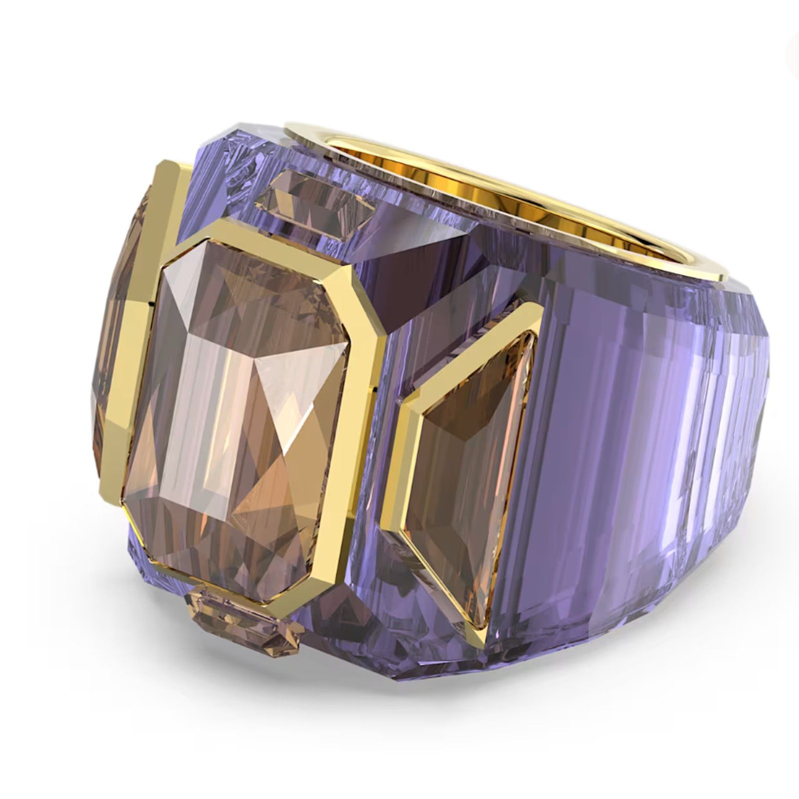 Swarovski Swarovski Chroma cocktail ring Purple, Eur 55 7 USA Size ONE SIZE - 2 Thumbnail