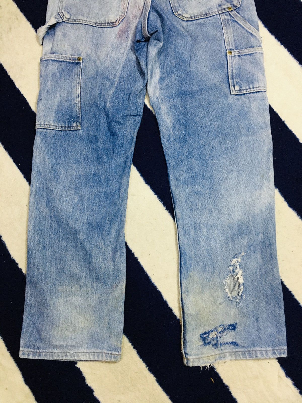Other Key Carpenter Double Knee Dirty Distressed Jeans (17) Size US 30 / EU 46 - 14 Thumbnail